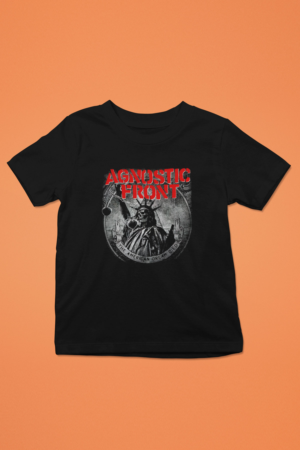 Agnostic Front Baskılı Siyah Unisex Çocuk Tişört