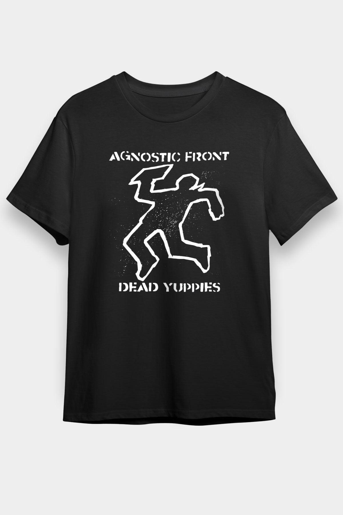 Agnostic Front Siyah Unisex Tişört T-Shirt - TişörtFabrikası