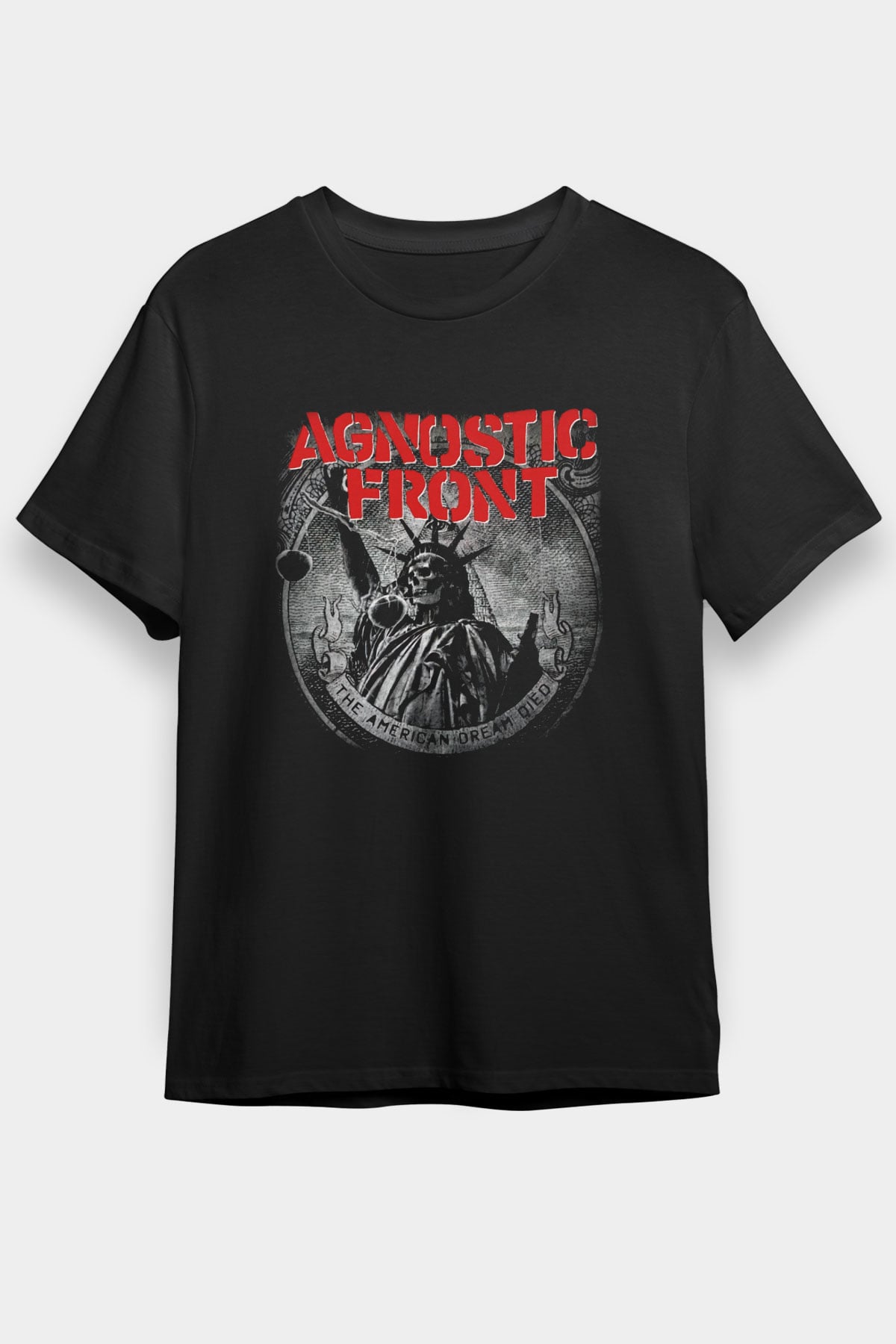 Agnostic Front Siyah Unisex Tişört T-Shirt - TişörtFabrikası