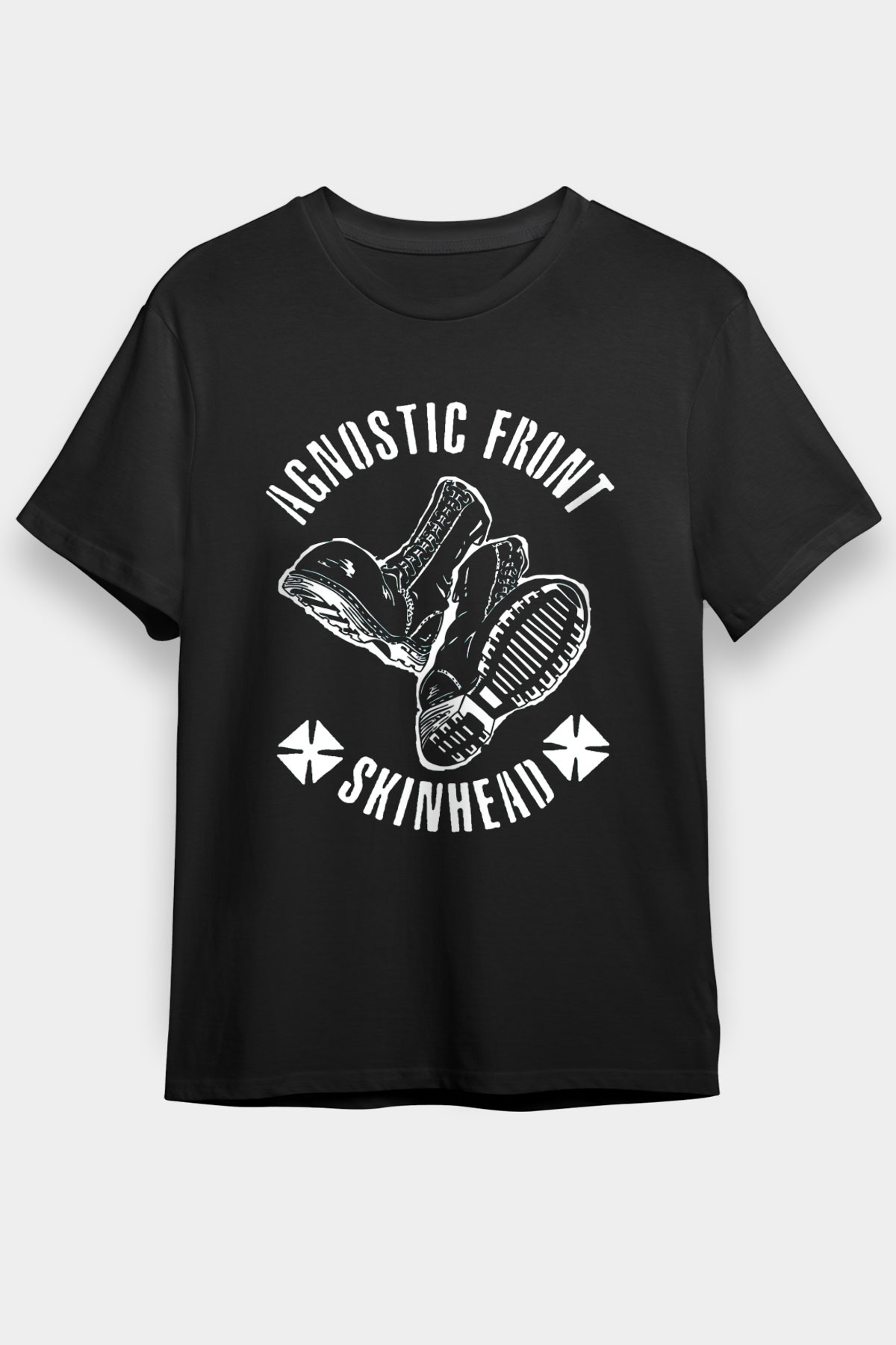 Agnostic Front Siyah Unisex Tişört T-Shirt - TişörtFabrikası