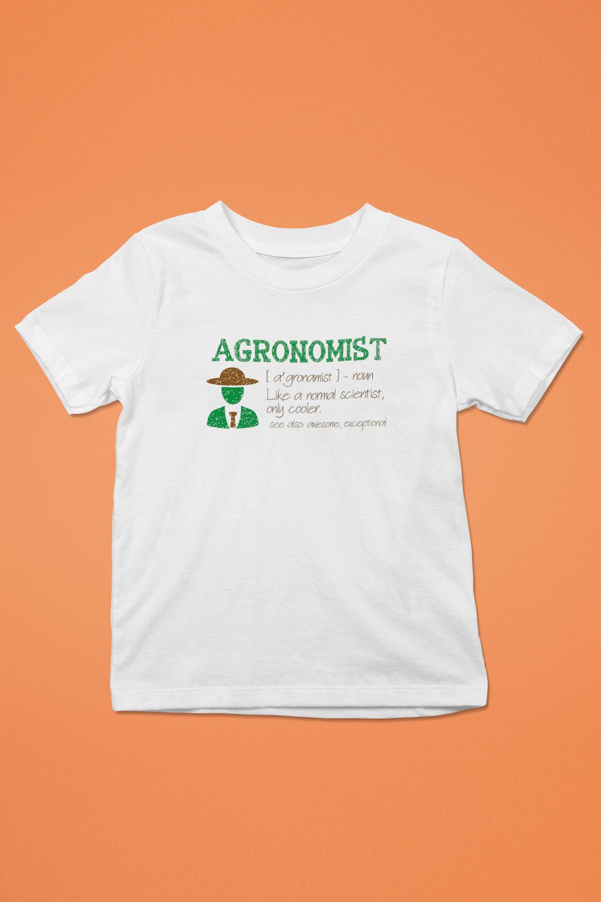 Agronomist Beyaz Unisex Çocuk Tişört