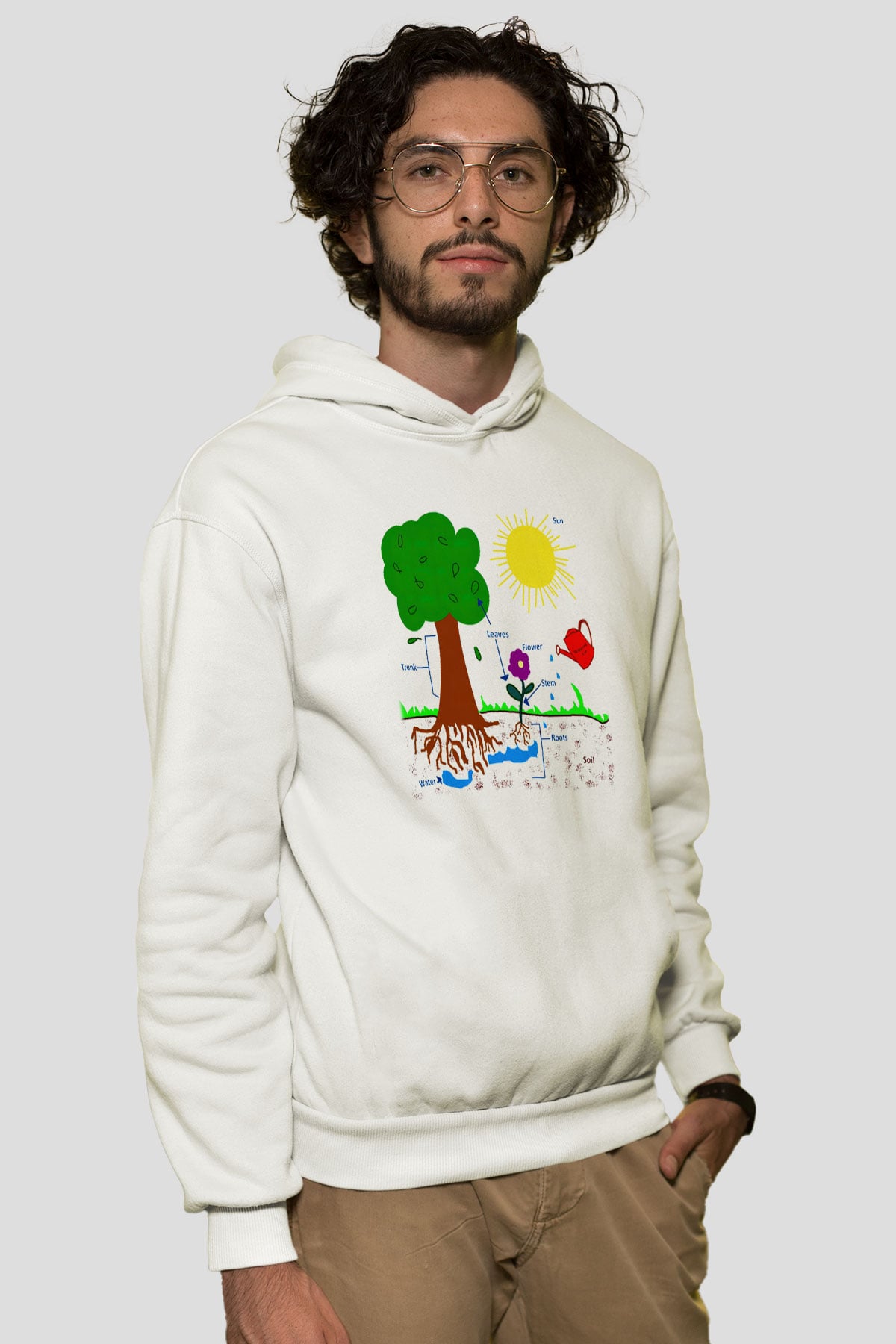 Agronomist Beyaz Unisex Hoodie