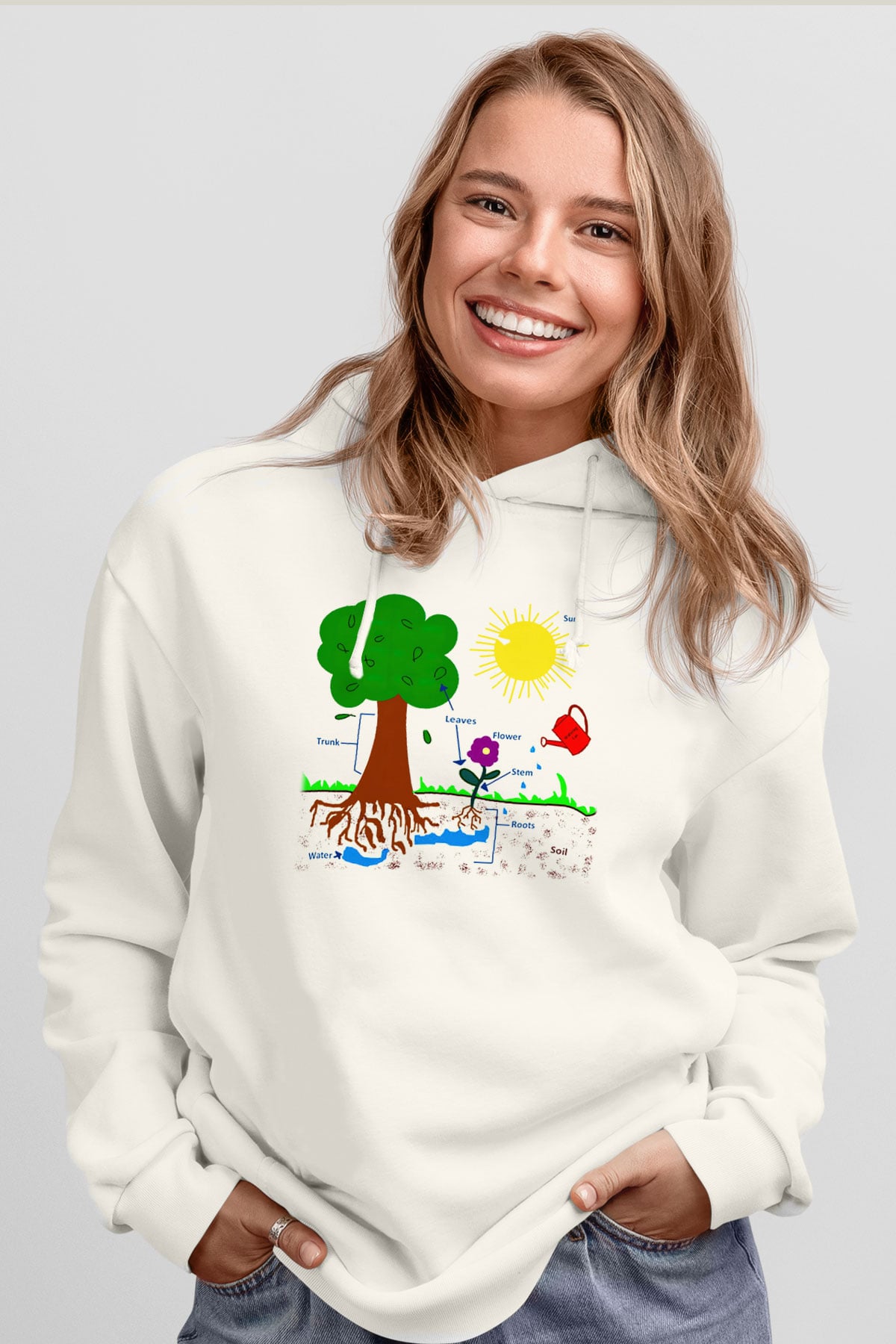 Agronomist Beyaz Unisex Hoodie