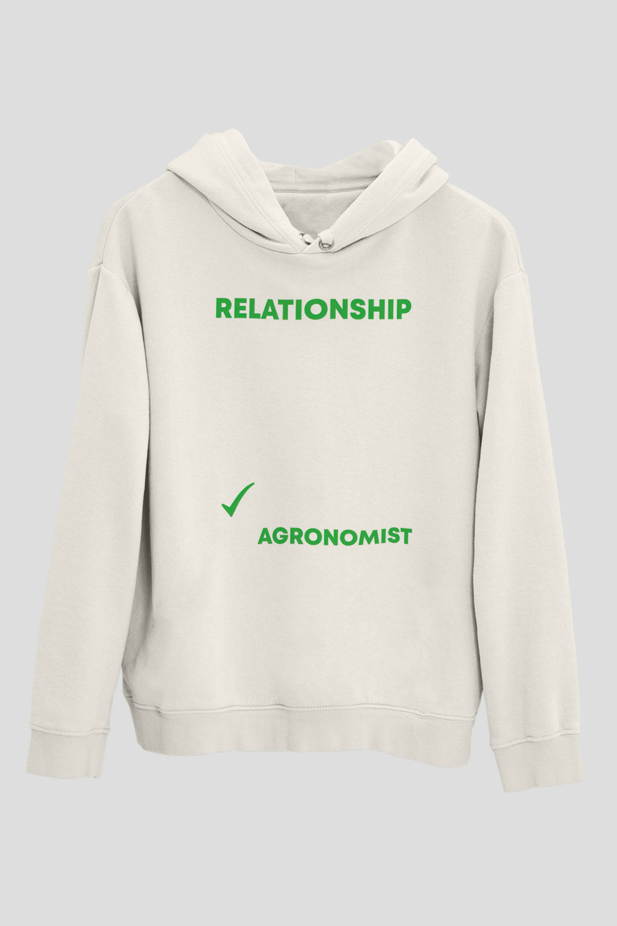 Agronomist Beyaz Unisex Kapüşonlu Sweatshirt