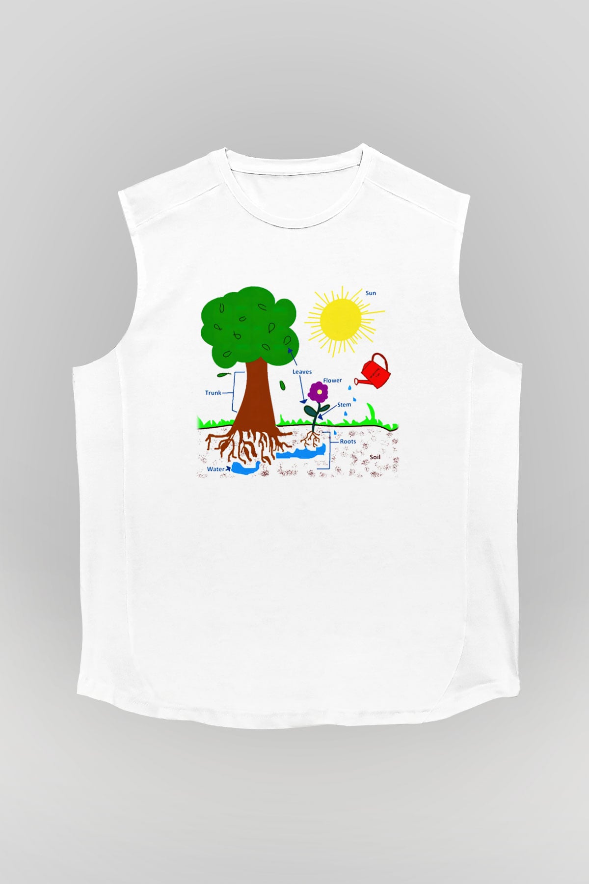 Agronomist Beyaz Unisex Kolsuz Tişört