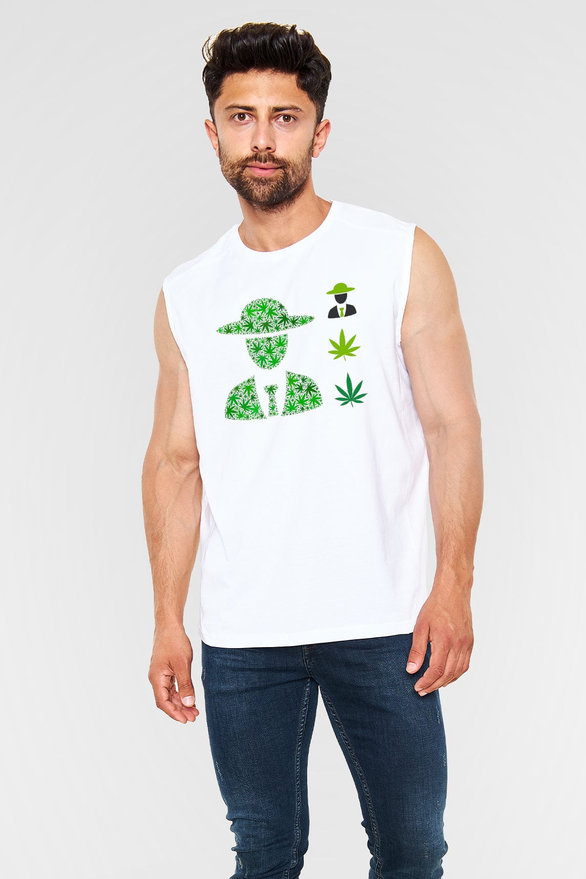 Agronomist Beyaz Unisex Kolsuz Tişört