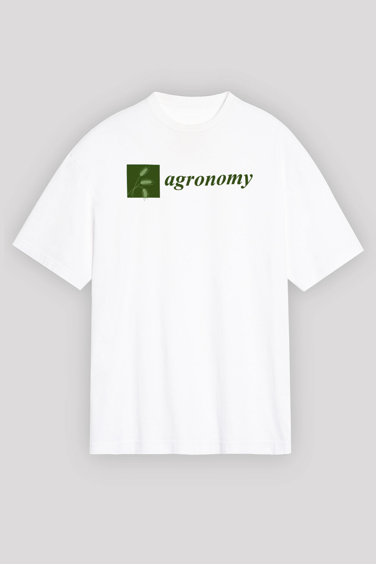Agronomist Beyaz Oversize Tişört Oversize T-shirt - TişörtFabrikası