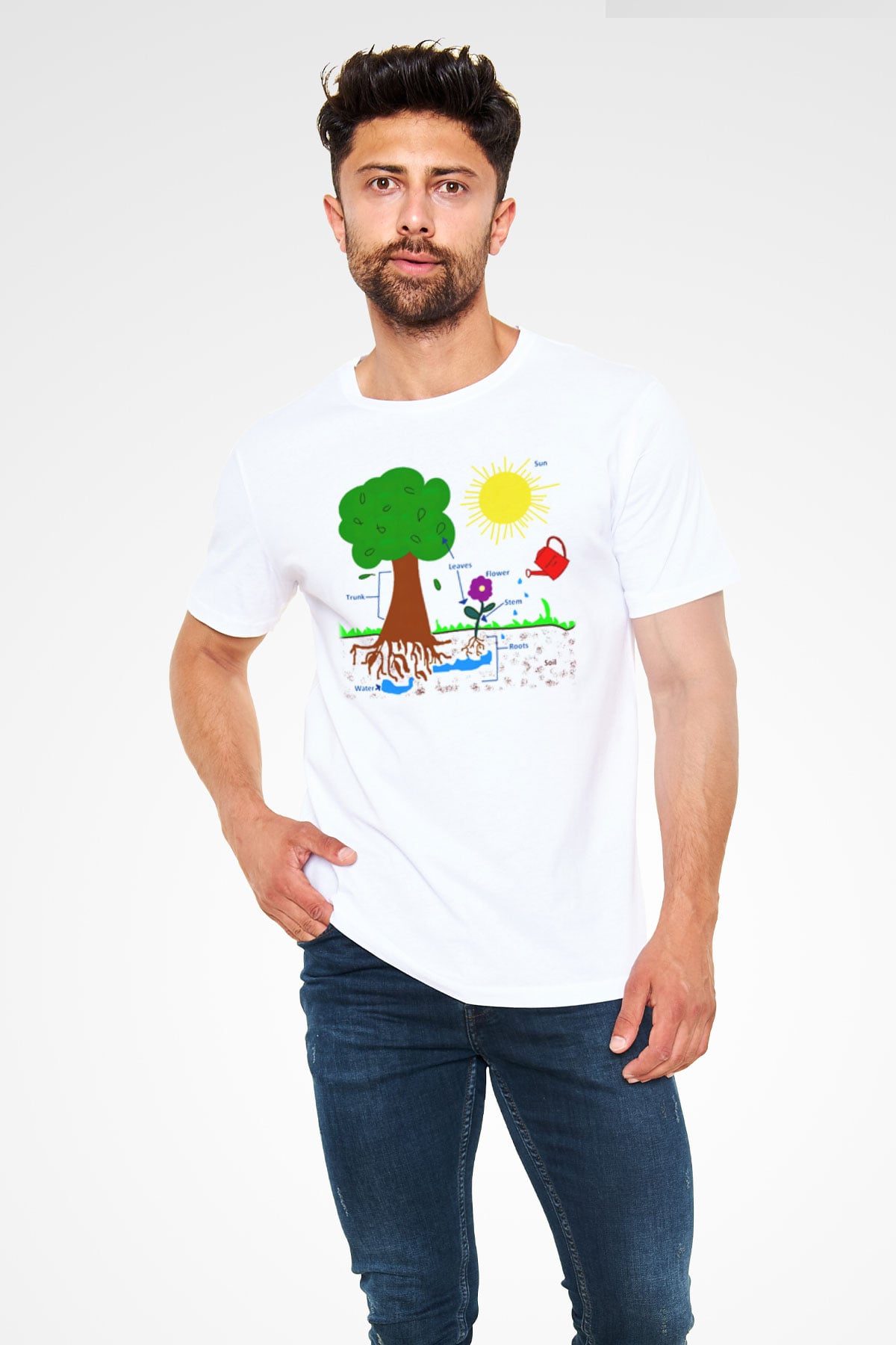 Agronomist Beyaz Unisex Tişört T-Shirt - TişörtFabrikası