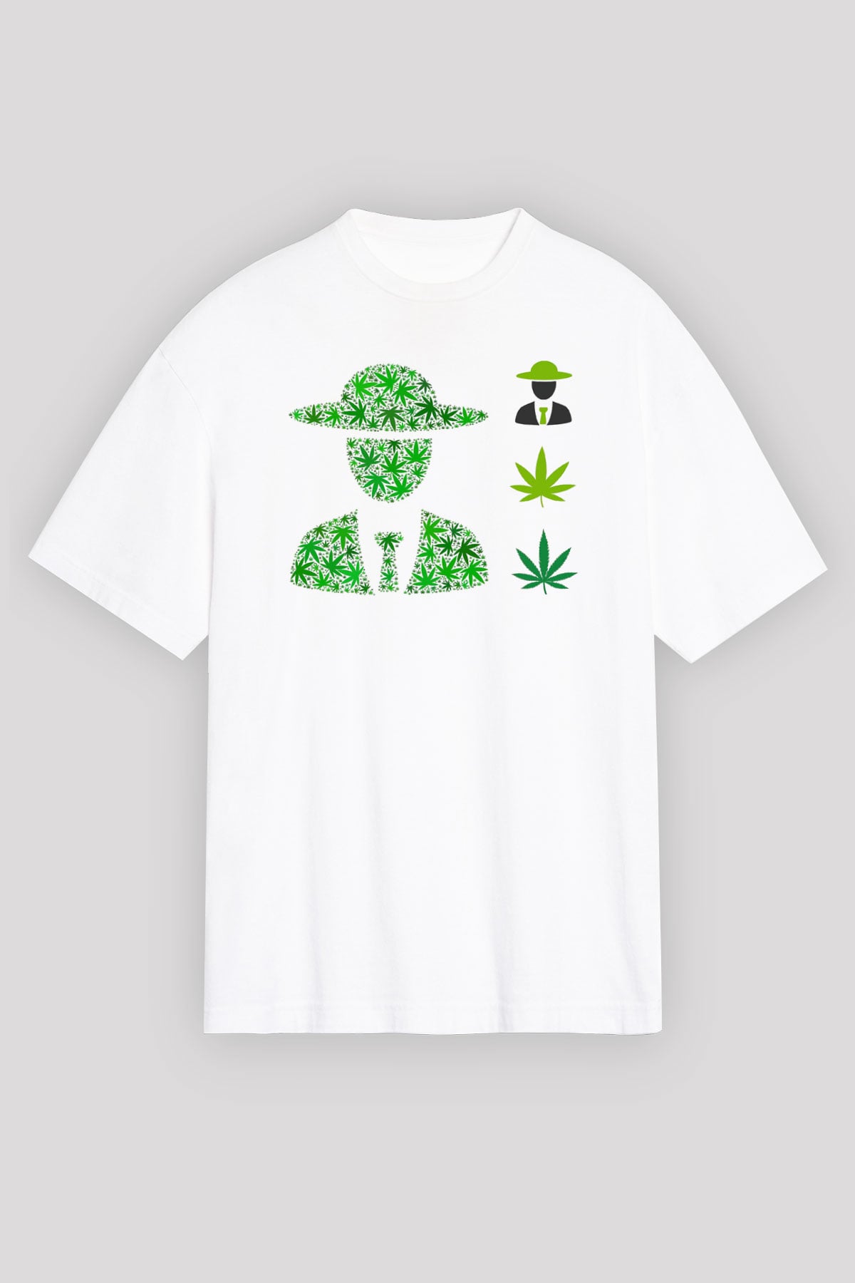 Agronomist Beyaz Oversize Tişört Oversize T-shirt - TişörtFabrikası