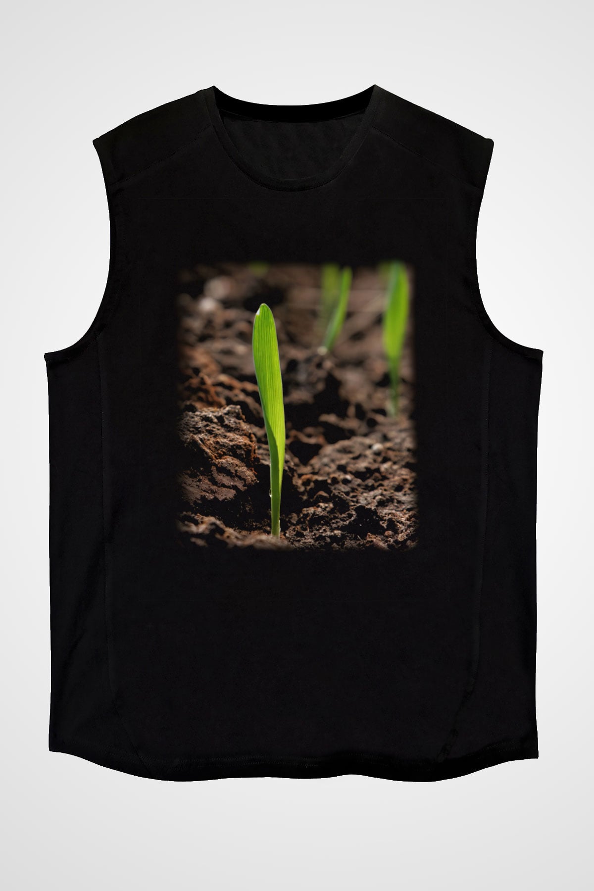 Agronomist Siyah Unisex Kolsuz Tişört