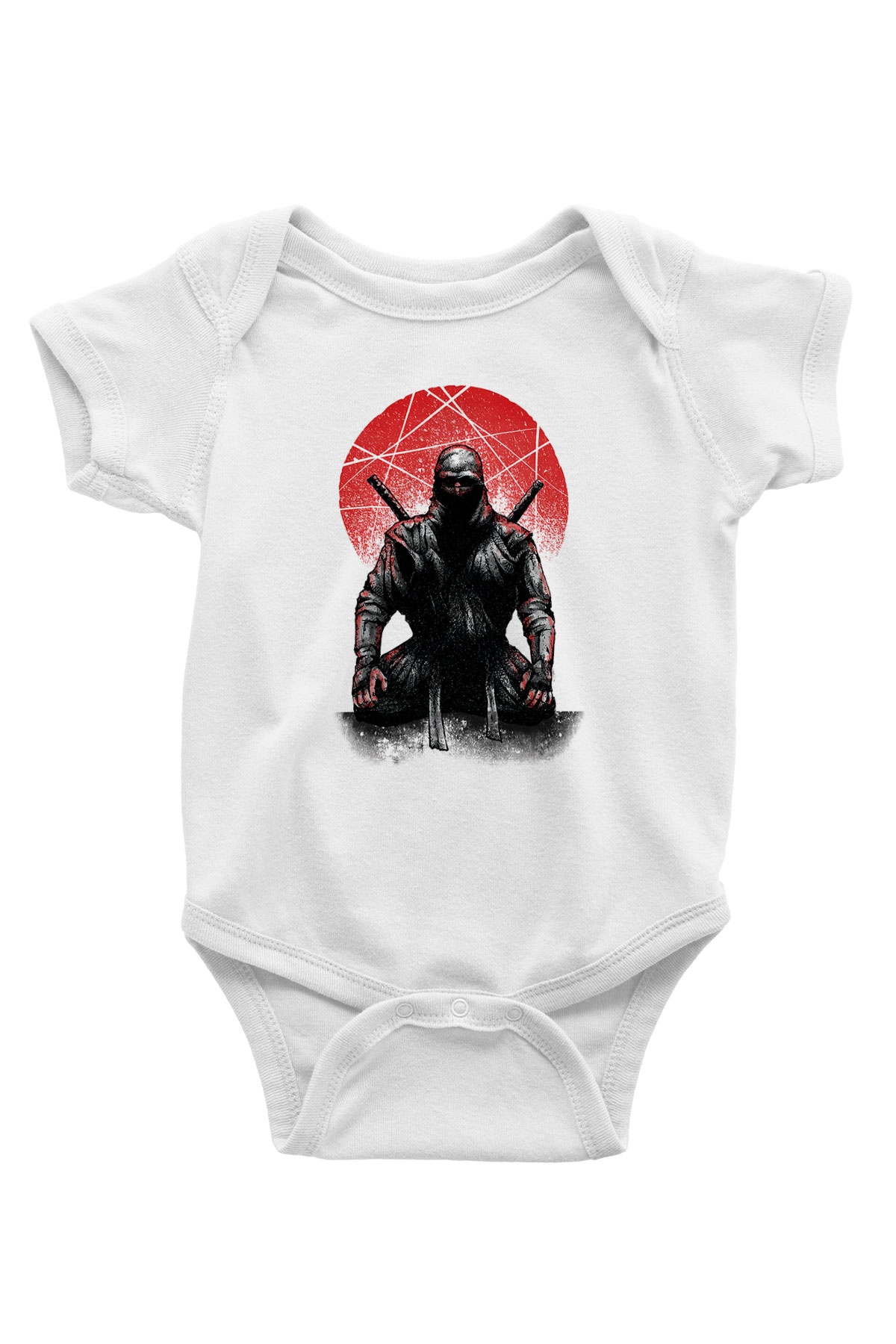 Aikido Baskılı Beyaz Unisex Bebek Body - Zıbın