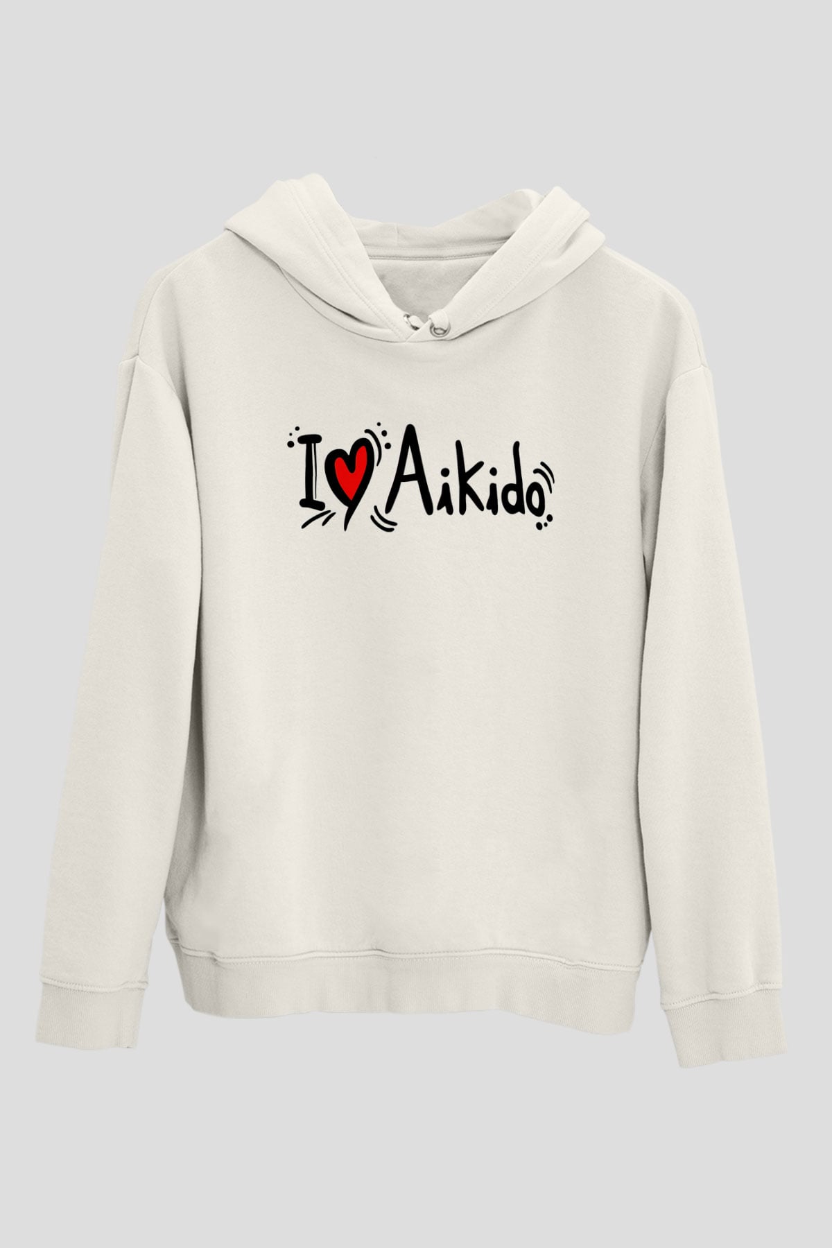 Aikido Beyaz Unisex Hoodie