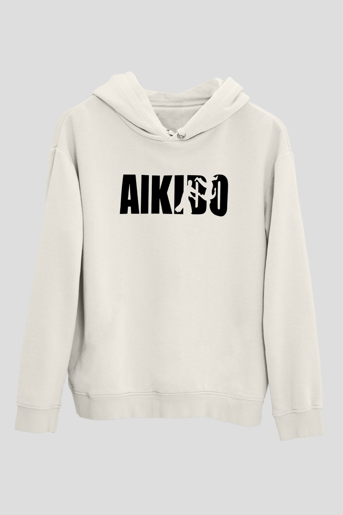 Aikido Beyaz Unisex Hoodie