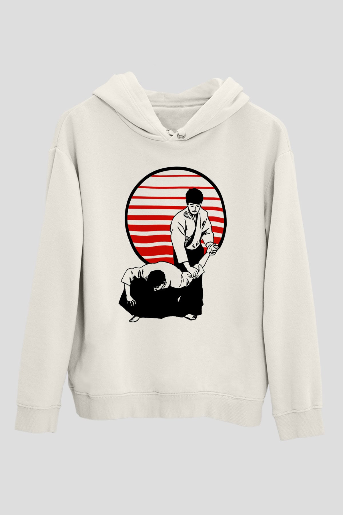 Aikido Beyaz Unisex Hoodie