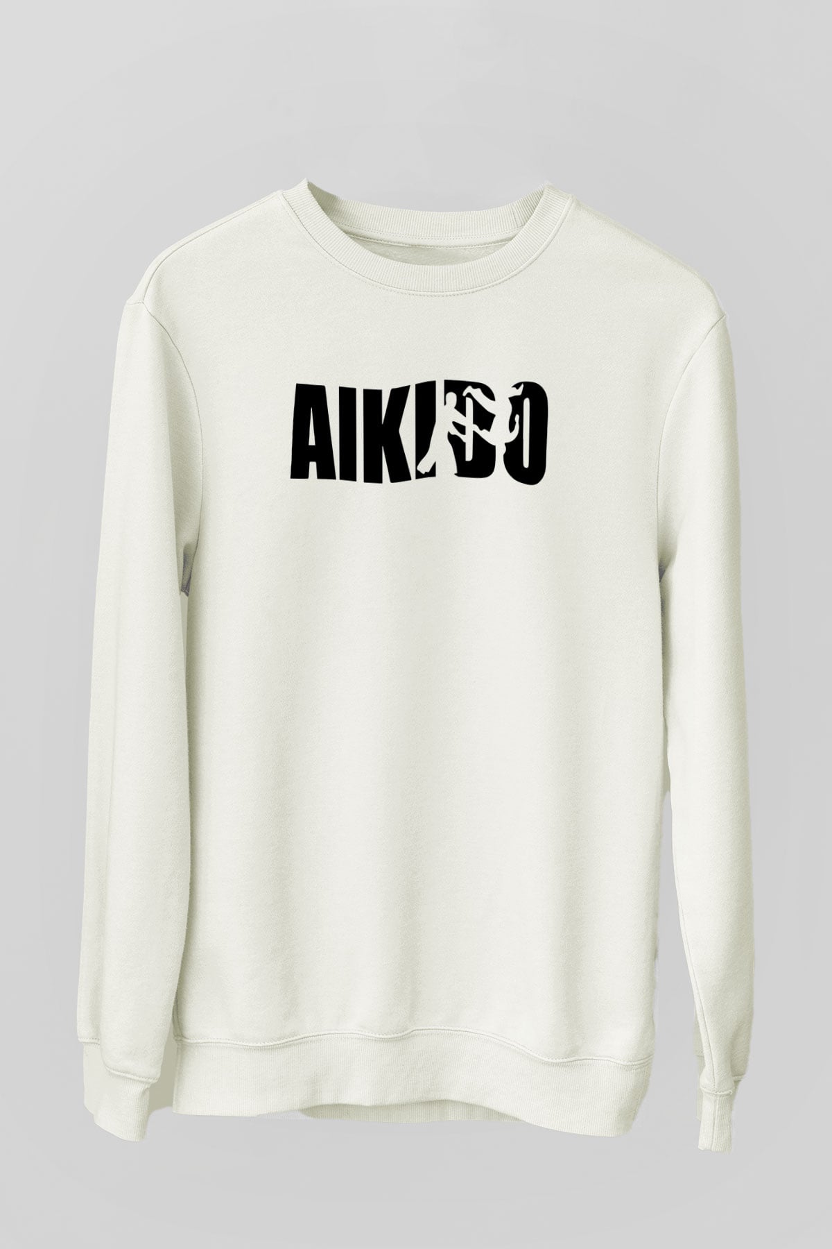 Aikido Beyaz Unisex Sweatshirt