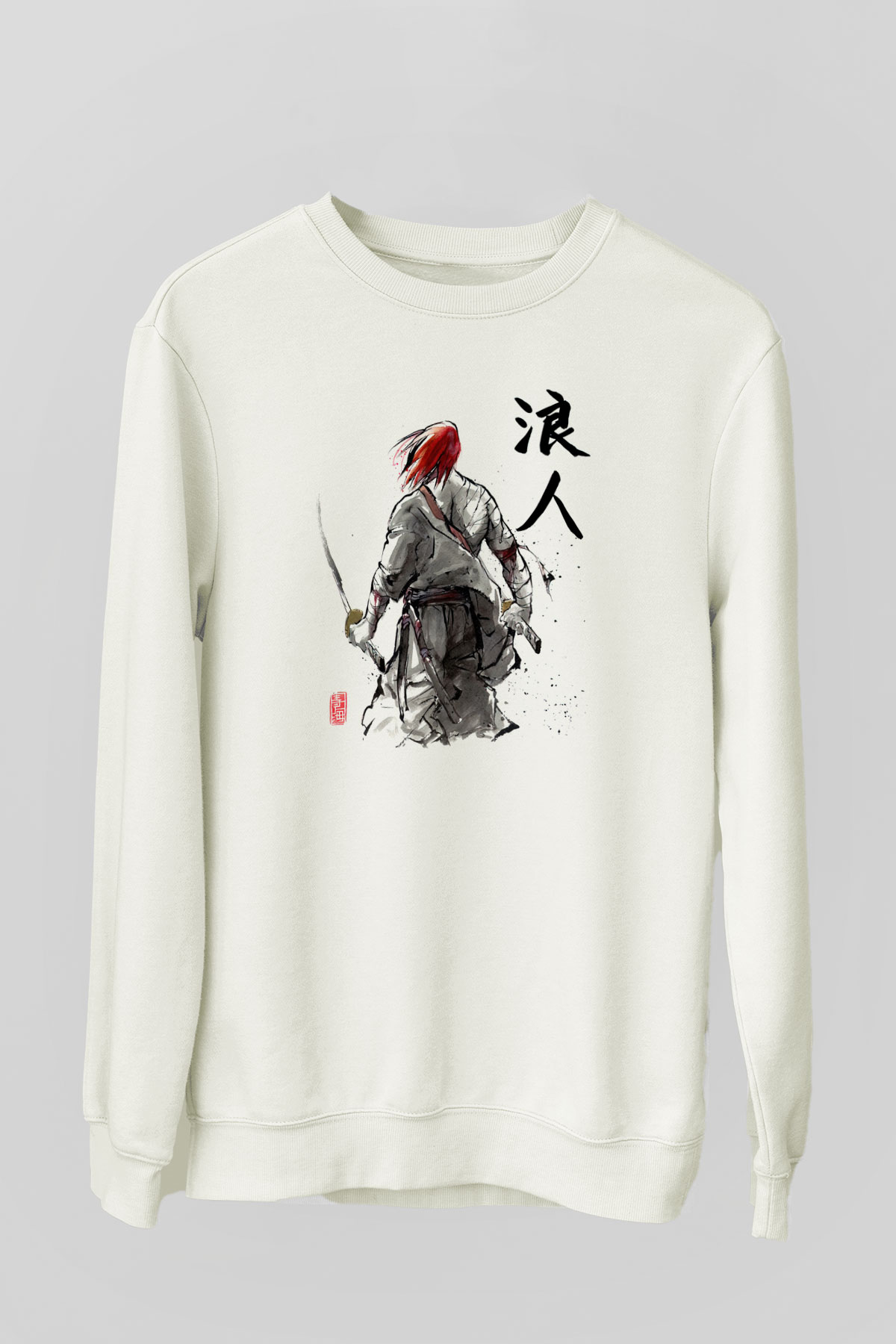 Aikido Beyaz Unisex Sweatshirt