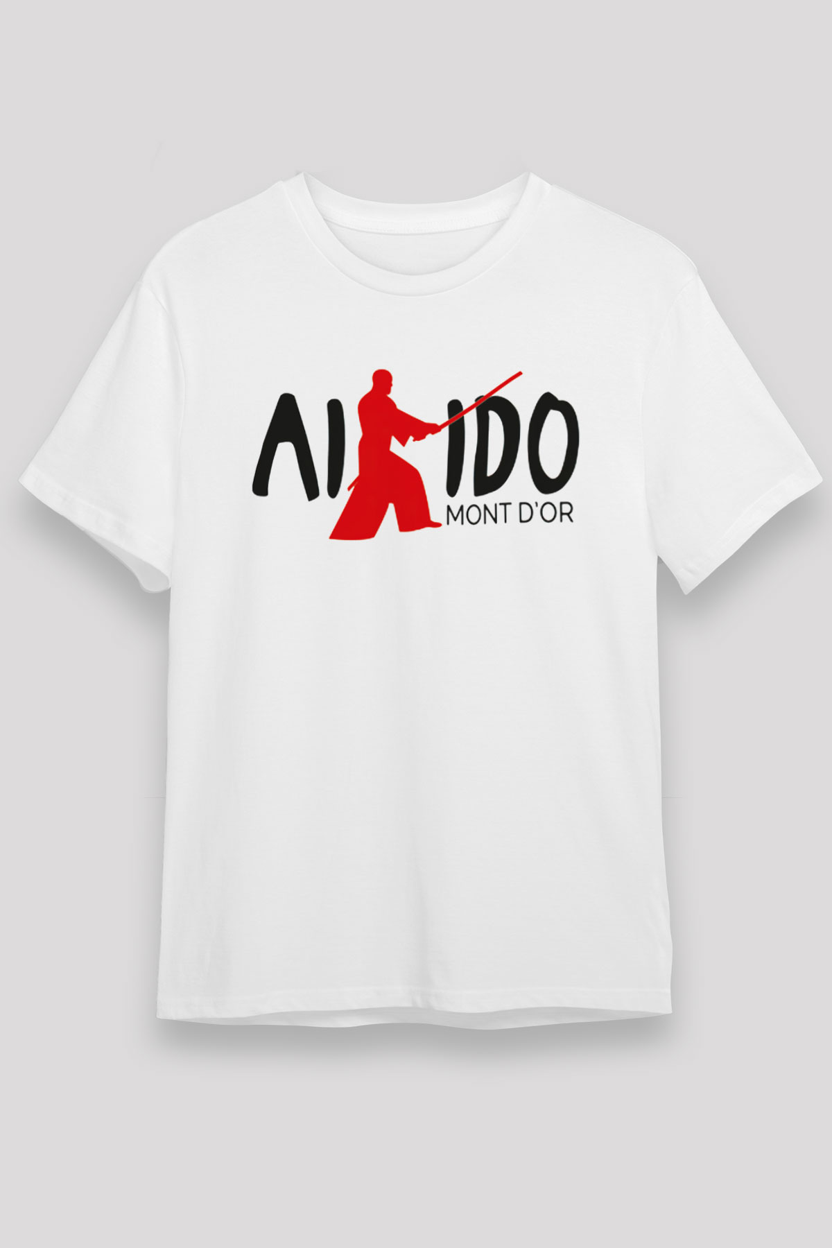 Aikido Beyaz Unisex Tişört T-Shirt - TişörtFabrikası