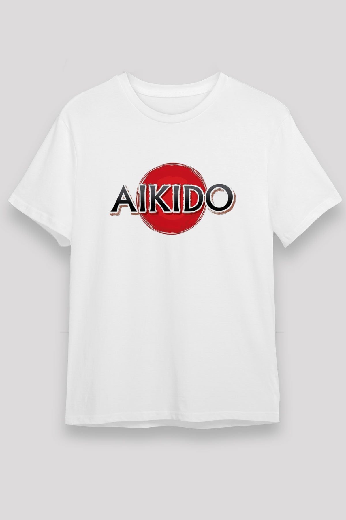 Aikido Beyaz Unisex Tişört T-Shirt - TişörtFabrikası