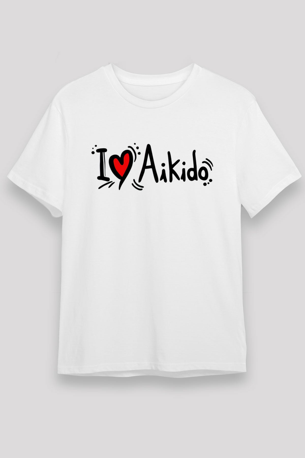 Aikido Beyaz Unisex Tişört T-Shirt - TişörtFabrikası
