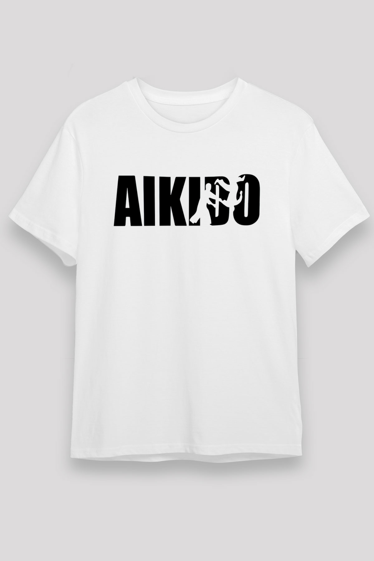 Aikido Beyaz Unisex Tişört T-Shirt - TişörtFabrikası