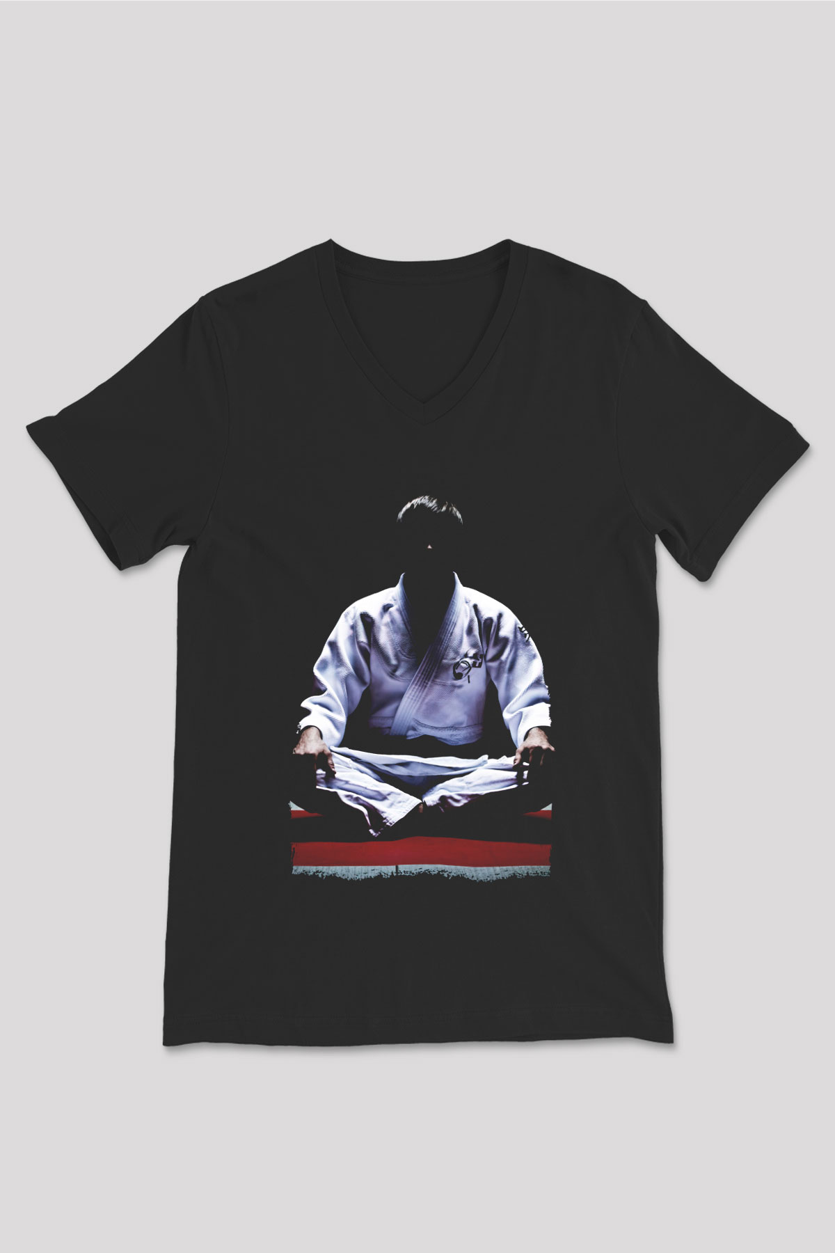 Aikido Siyah Unisex V Yaka Tişört
