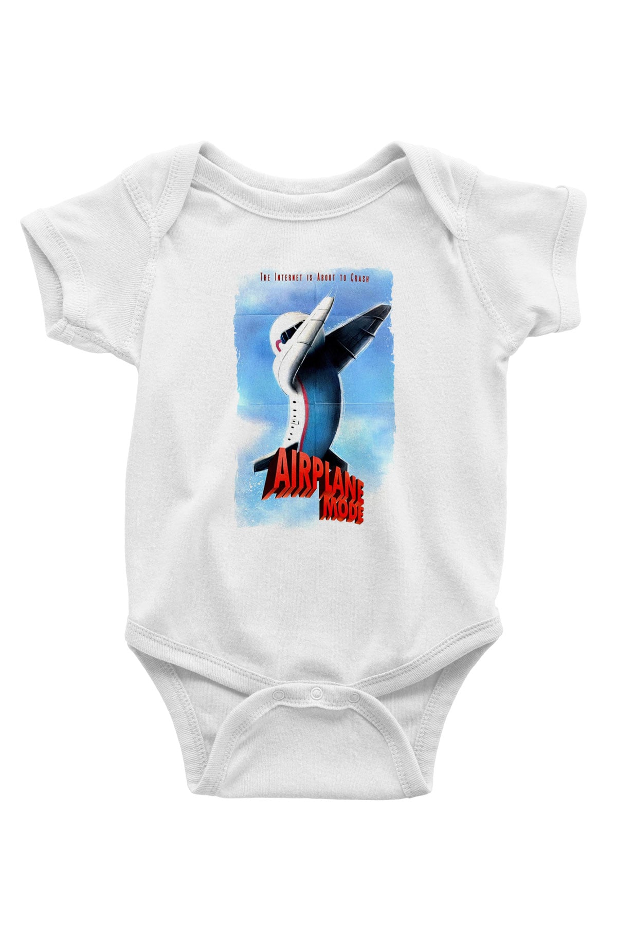 Airplane Beyaz Bebek Body - Zıbın