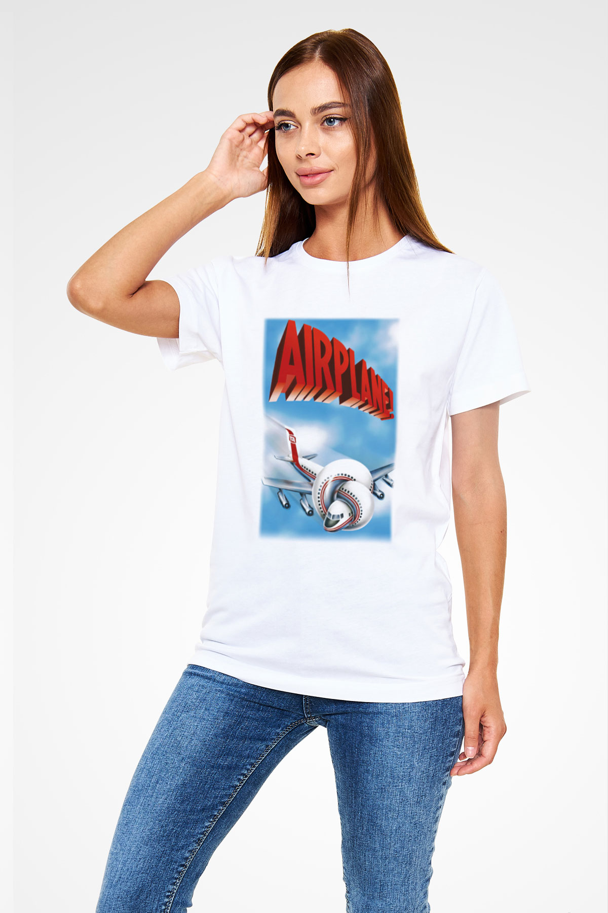 Airplane Beyaz Unisex Tişört