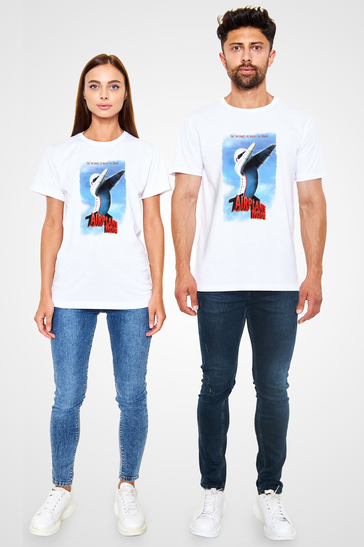 Airplane Beyaz Unisex Tişört