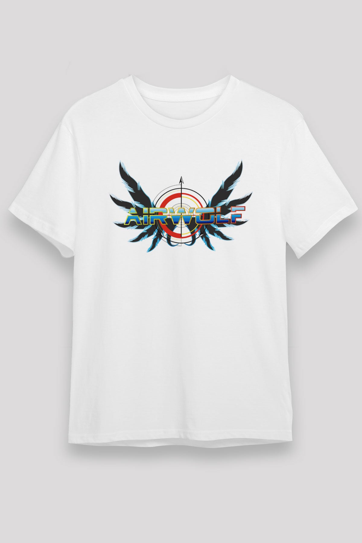 Airwolf Beyaz Unisex Tişört