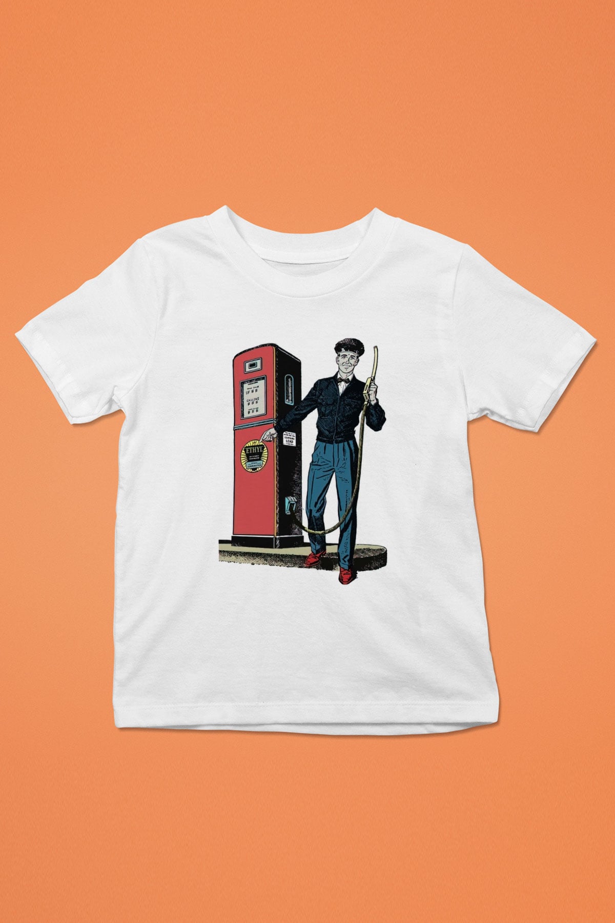 Akaryakıt Beyaz Unisex Çocuk Tişört