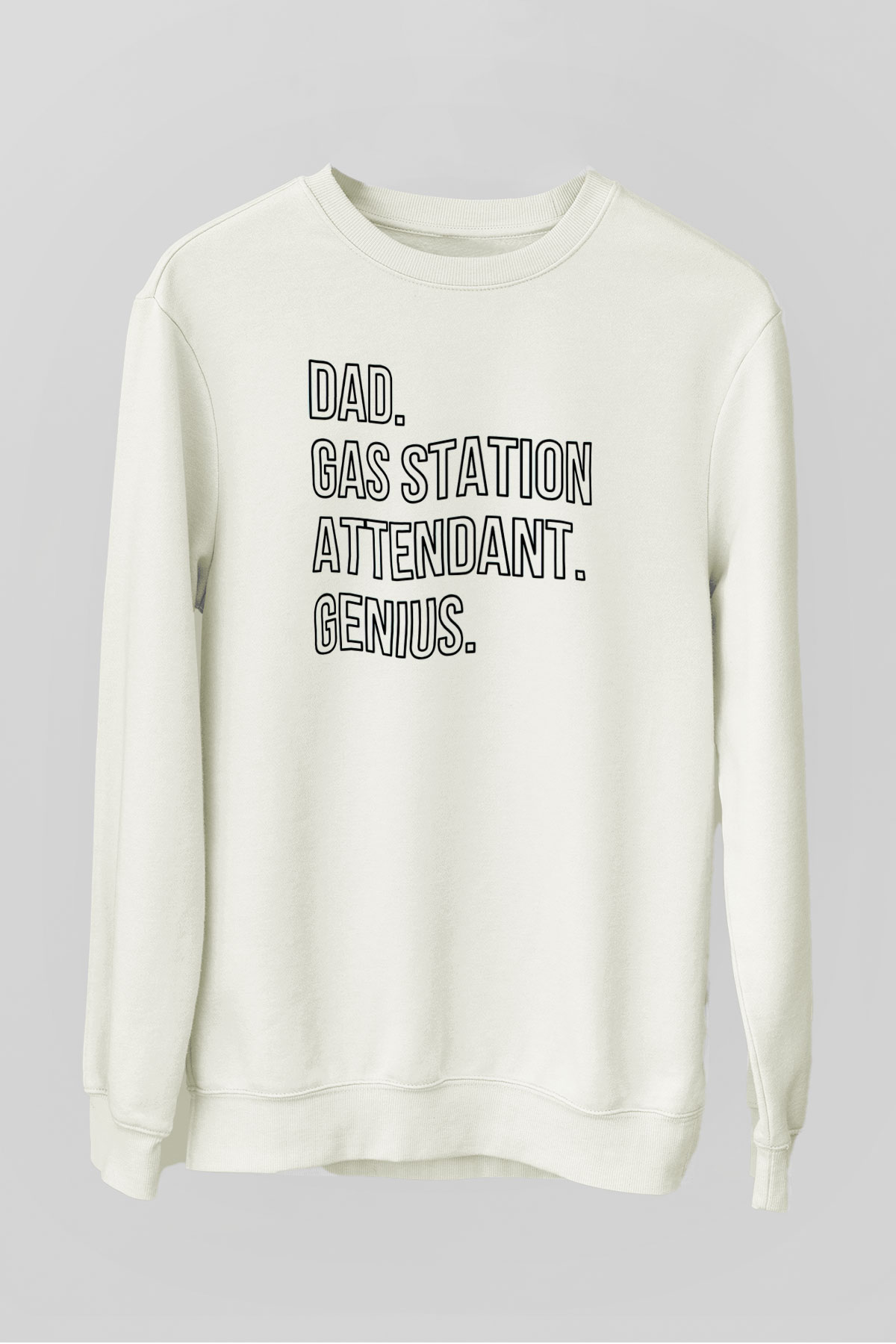 Akaryakıt Beyaz Unisex Sweatshirt