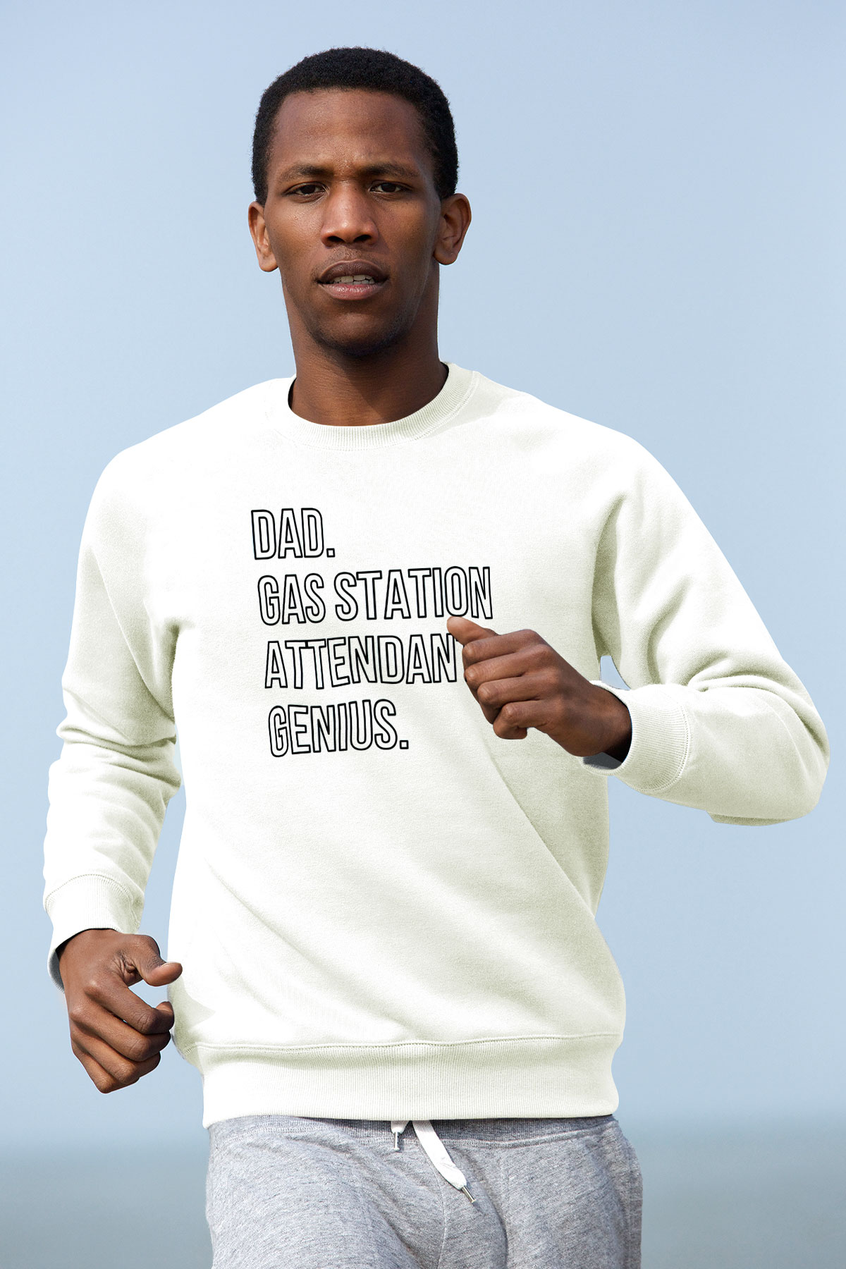 Akaryakıt Beyaz Unisex Sweatshirt