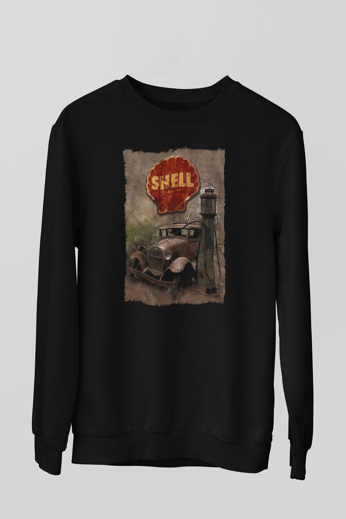 Akaryakıt Siyah Unisex Sweatshirt