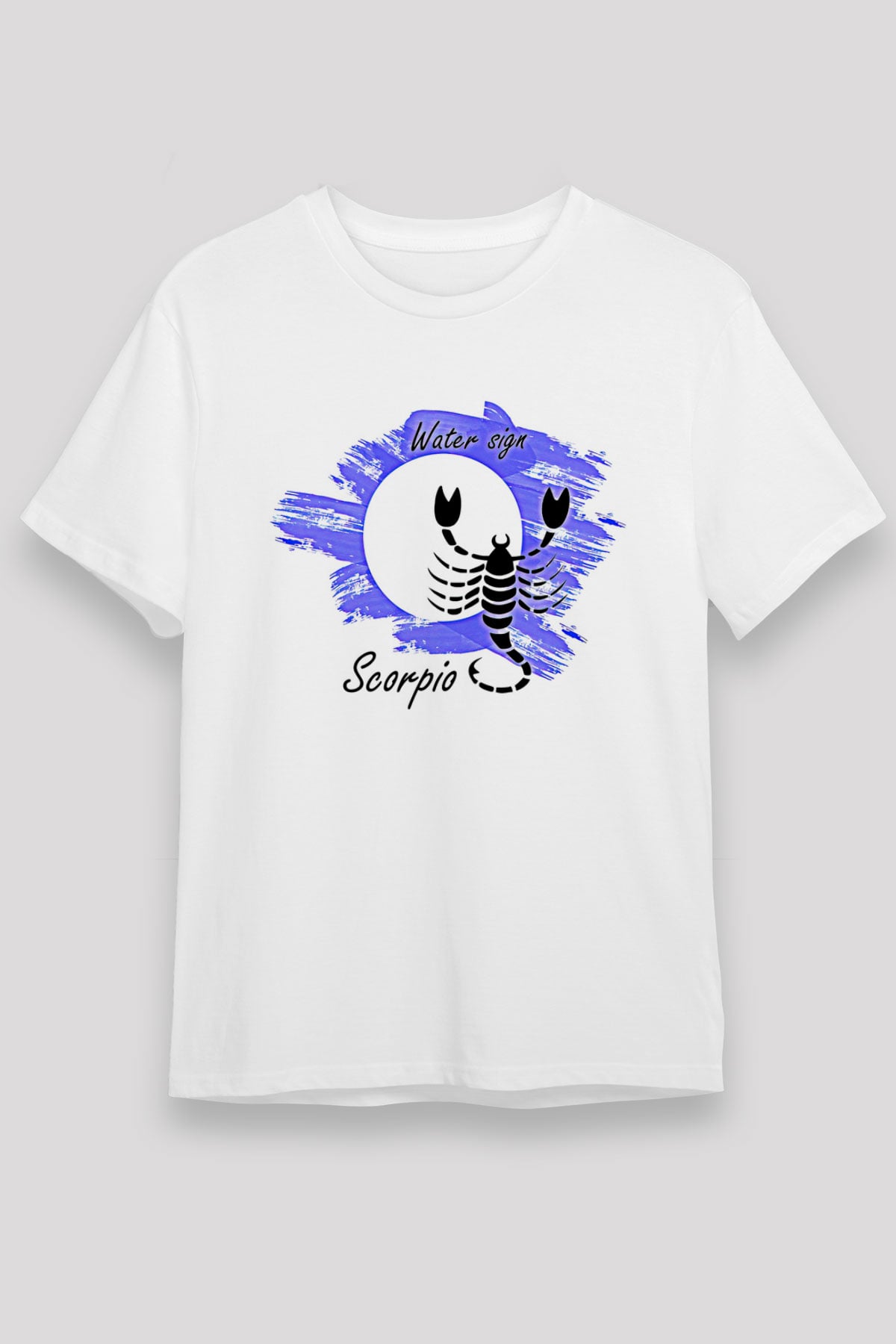 Akrep Burcu Unisex Baskılı Beyaz Tişört - Tshirt
