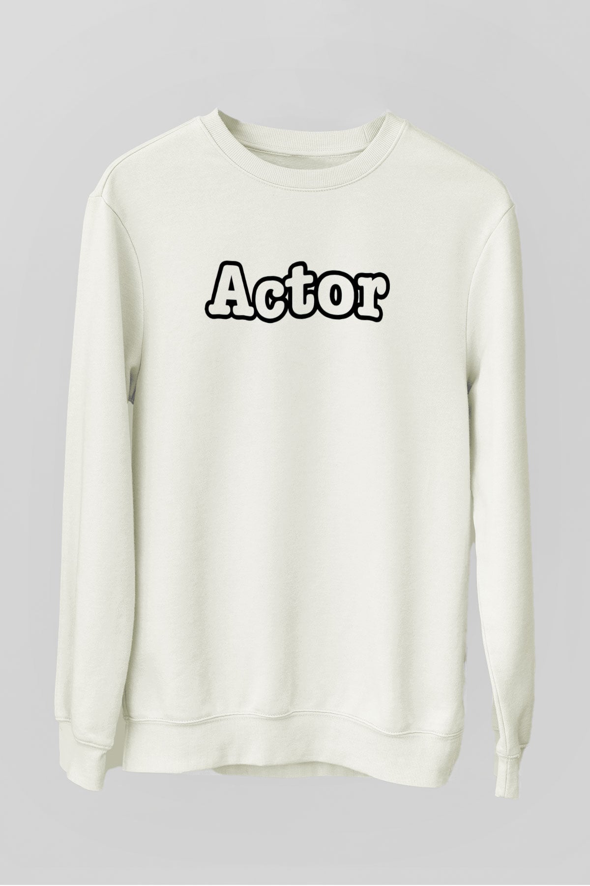 Aktör Beyaz Unisex Sweatshirt