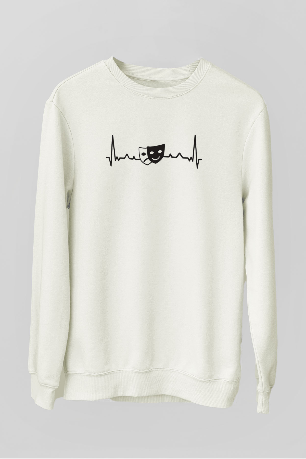 Aktör Beyaz Unisex Sweatshirt