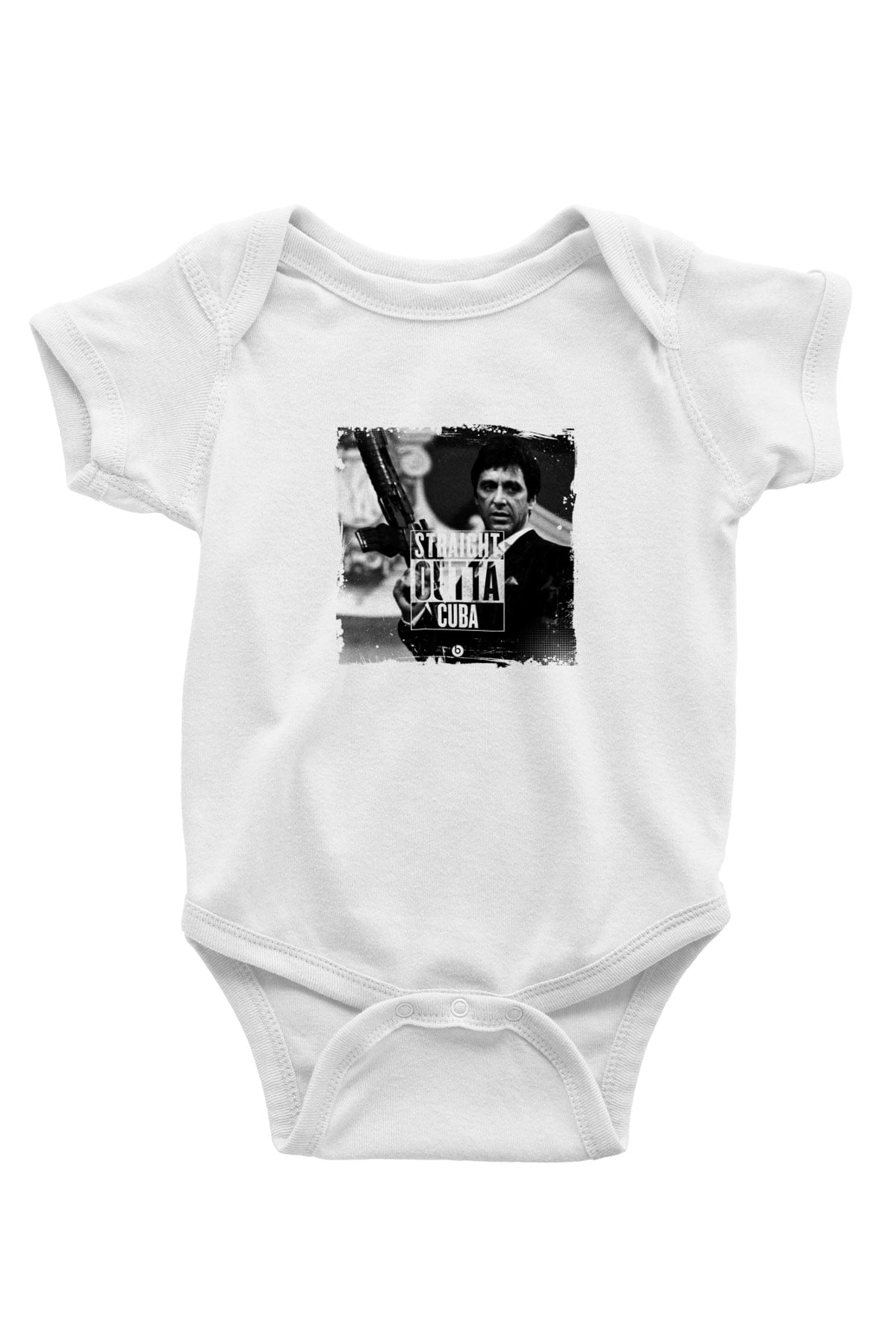 Al Pacino Unisex Baskılı Beyaz Bebek Body - Zıbın