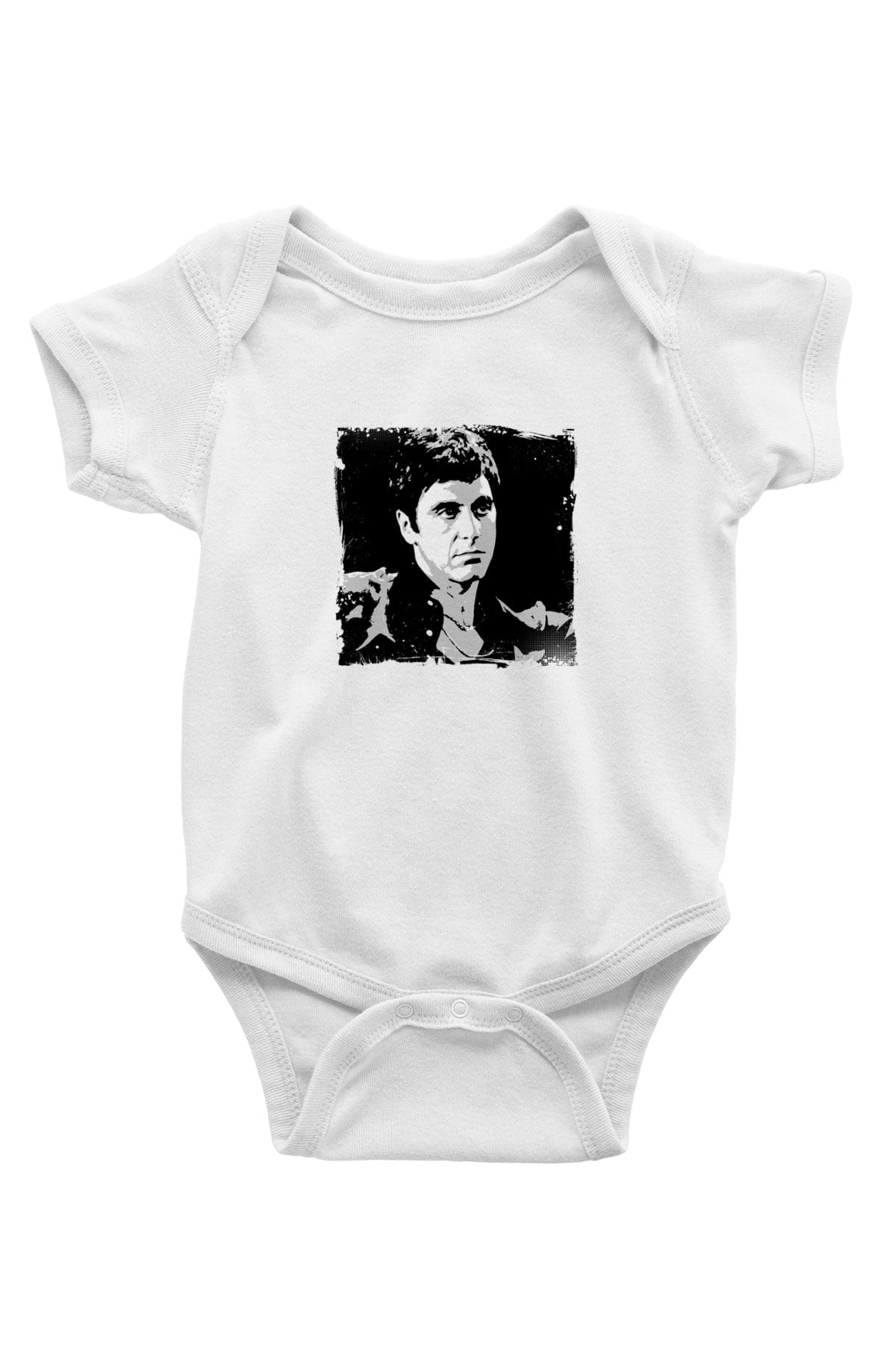 Al Pacino Unisex Baskılı Beyaz Bebek Body - Zıbın