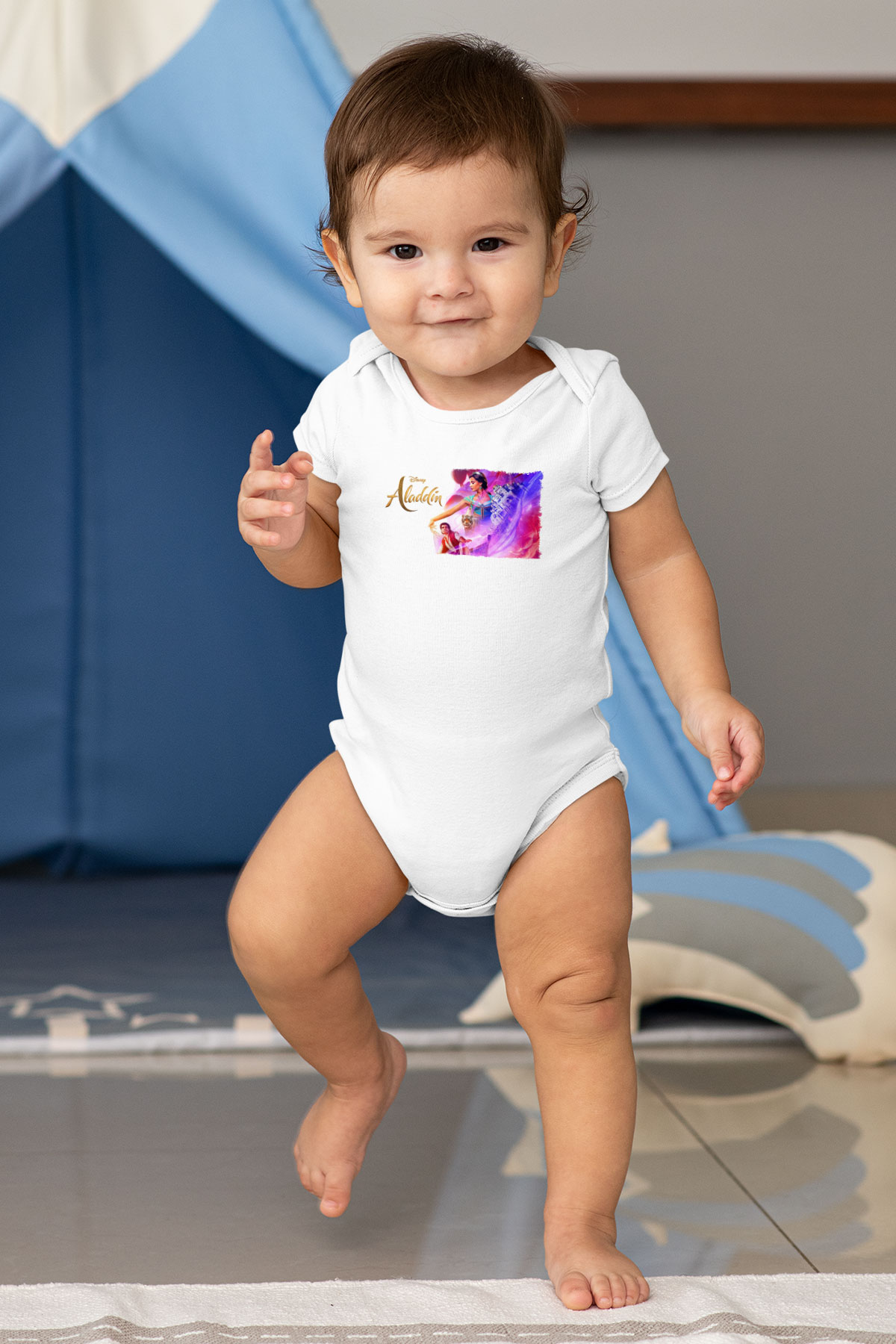 Aladdin Beyaz Bebek Body - Zıbın