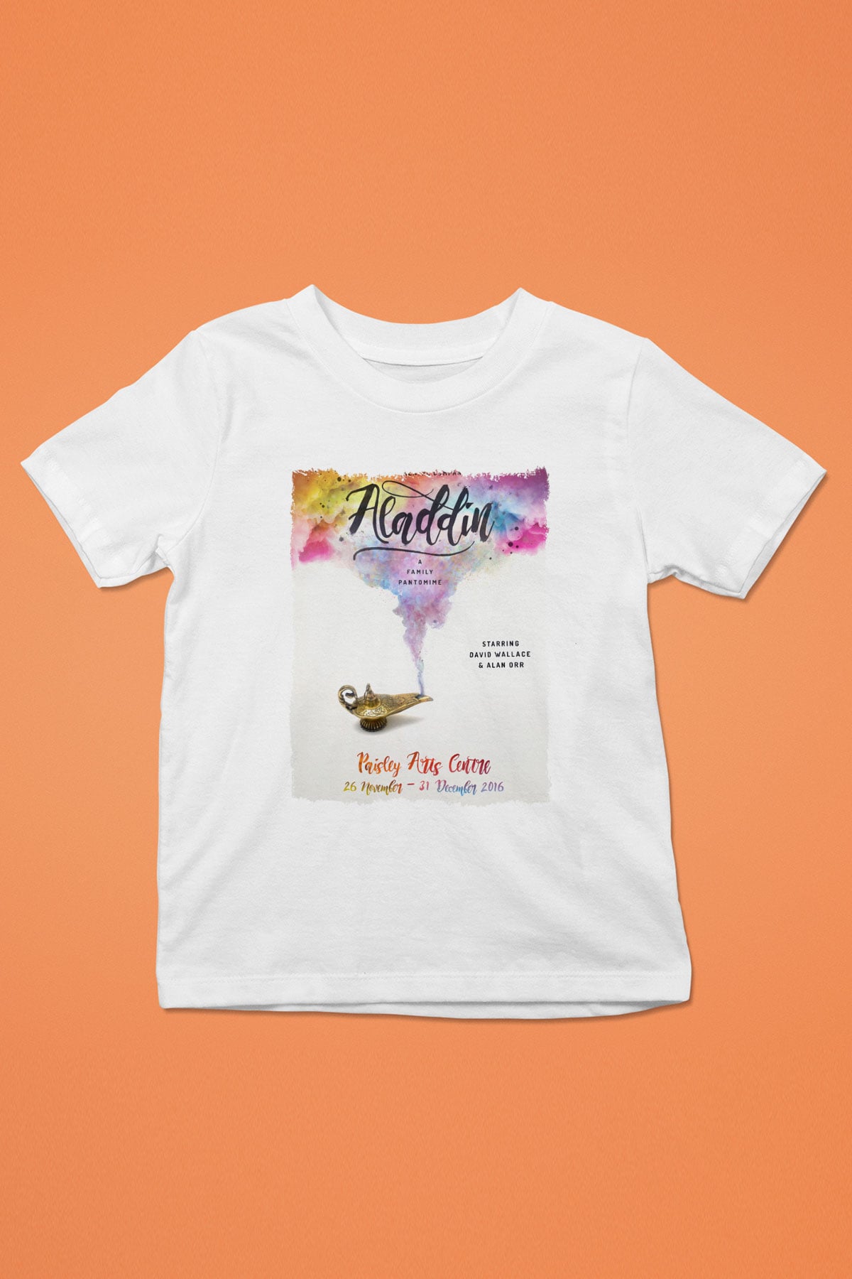 Aladdin Beyaz Unisex Çocuk Tişört