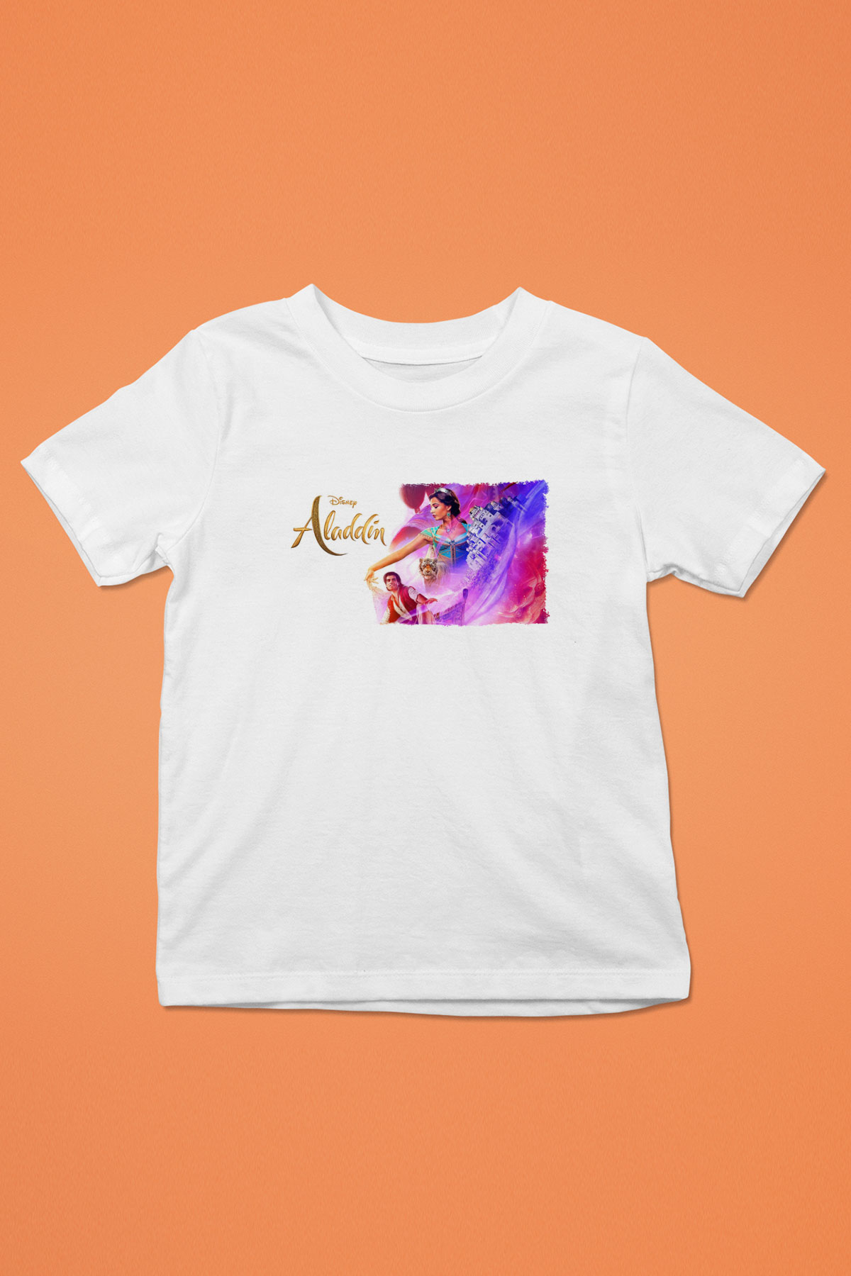 Aladdin Beyaz Unisex Çocuk Tişört