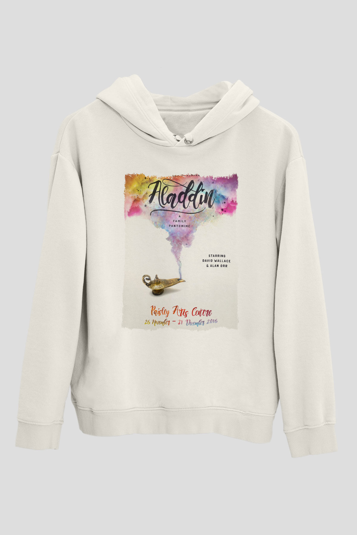 Aladdin Beyaz Unisex Hoodie