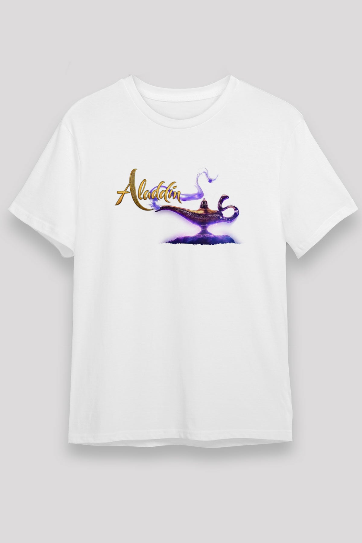 Aladdin Beyaz Unisex Tişört T-Shirt