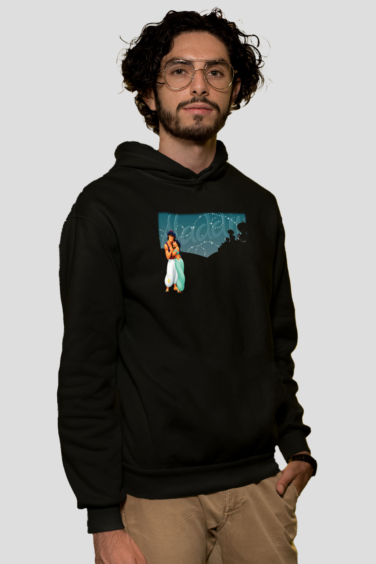 Aladdin Siyah Unisex Hoodie