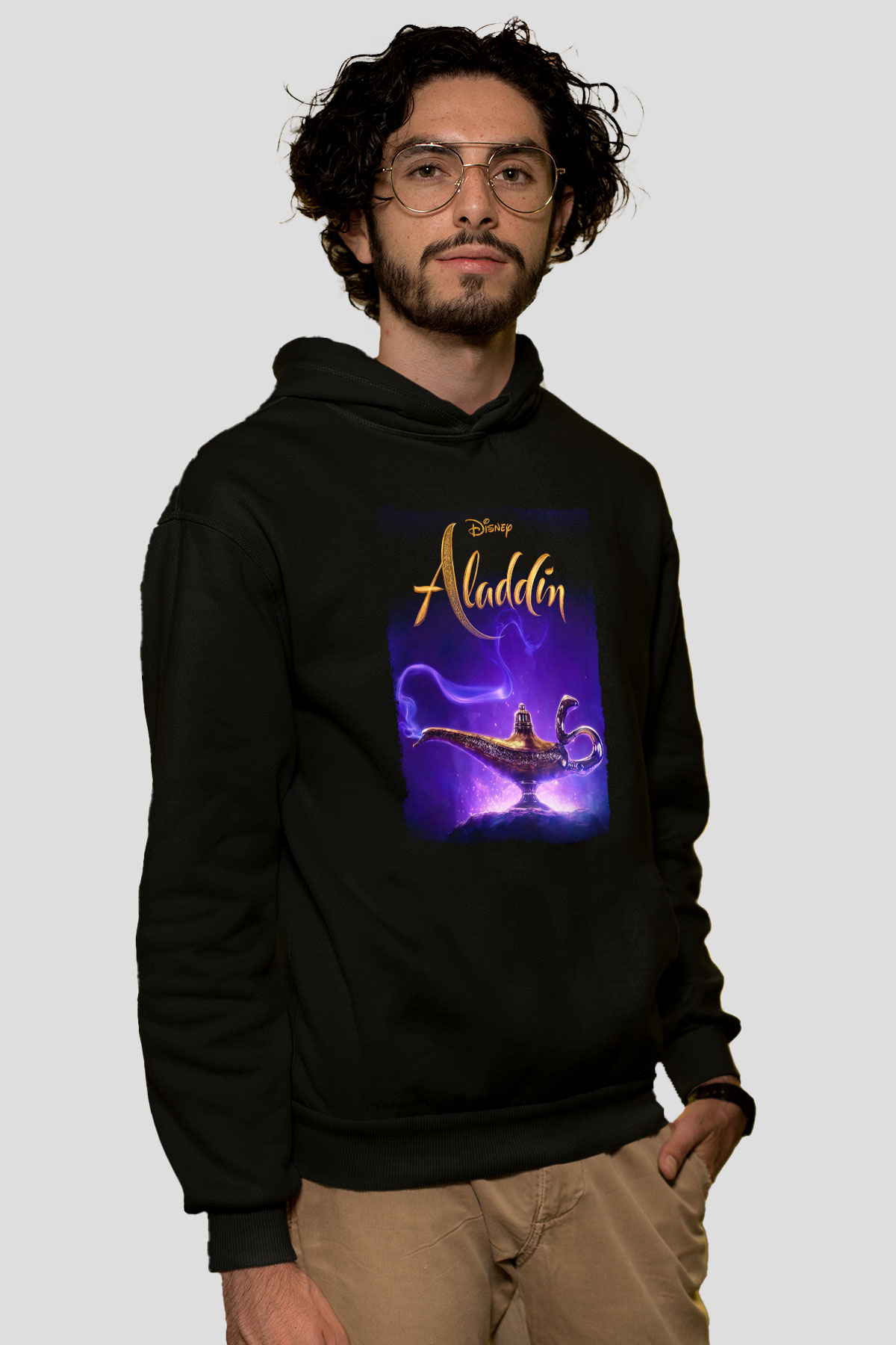 Aladdin Siyah Unisex Hoodie