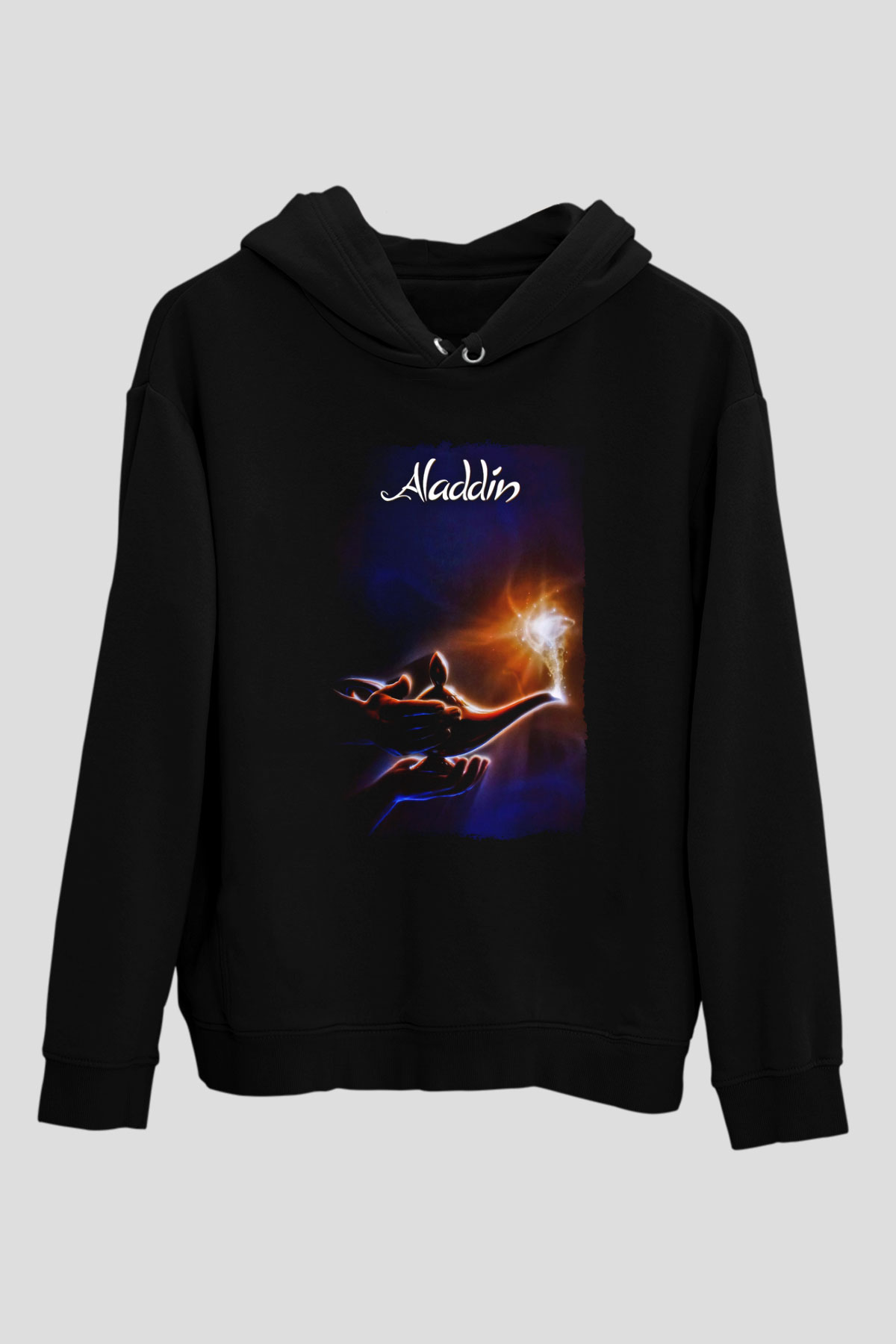 Aladdin Siyah Unisex Hoodie