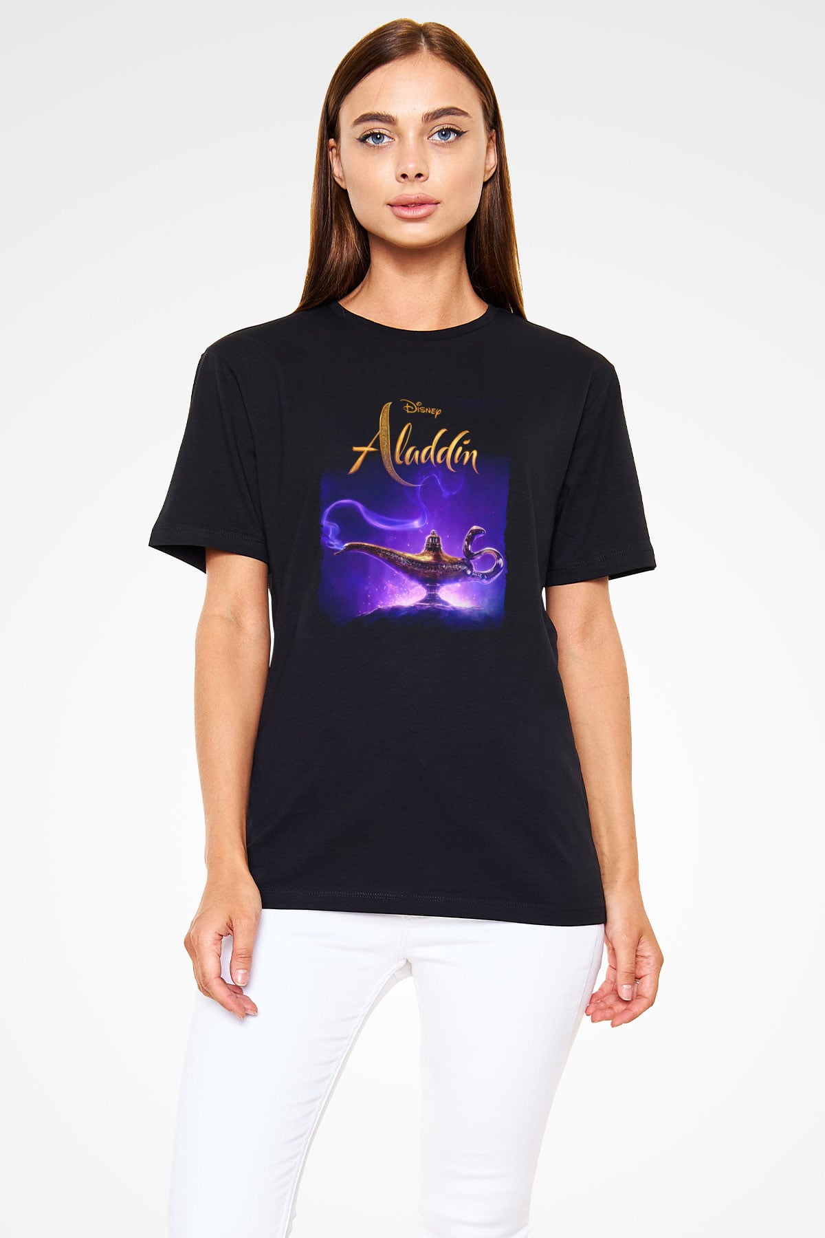 Aladdin Siyah Unisex Tişört T-Shirt