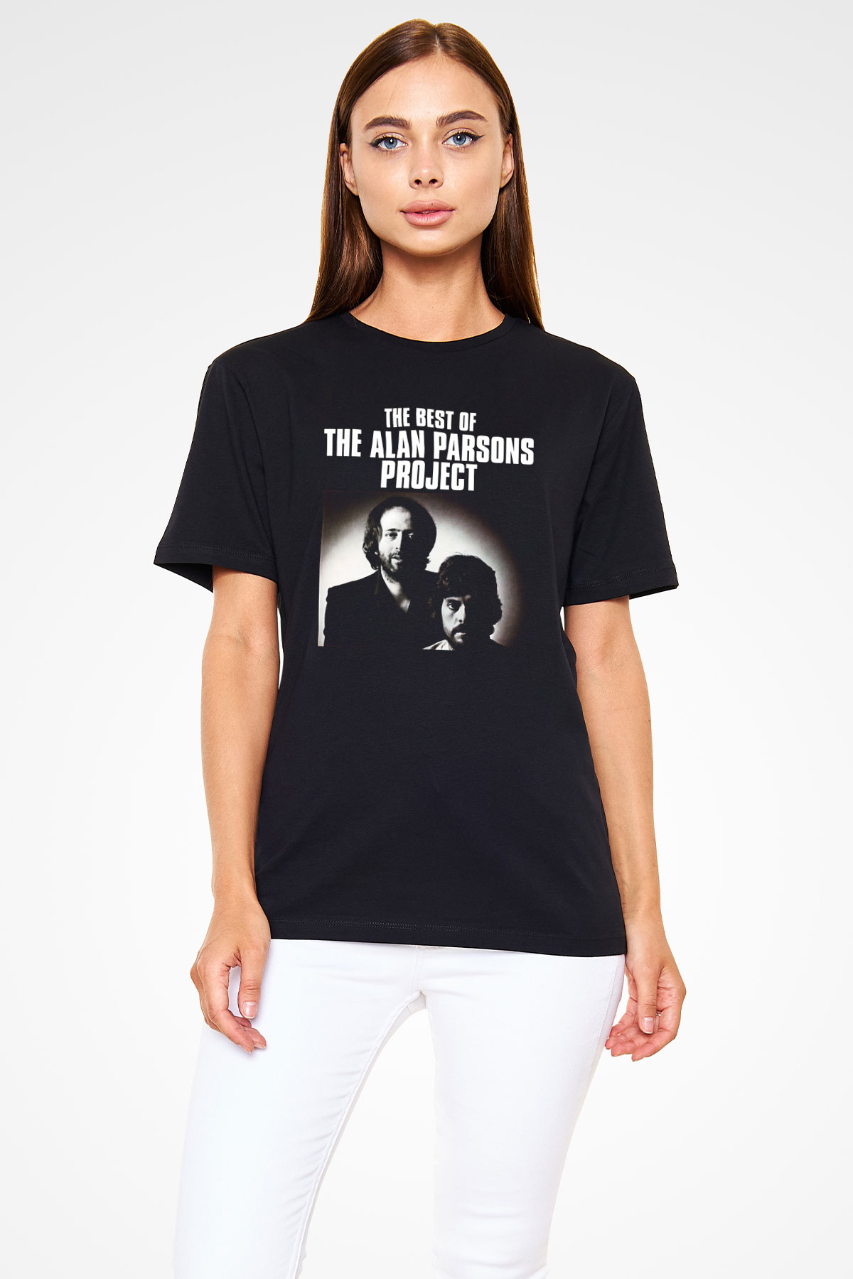 Alan Persons Project Baskılı Unisex Siyah Tişört - Tshirt