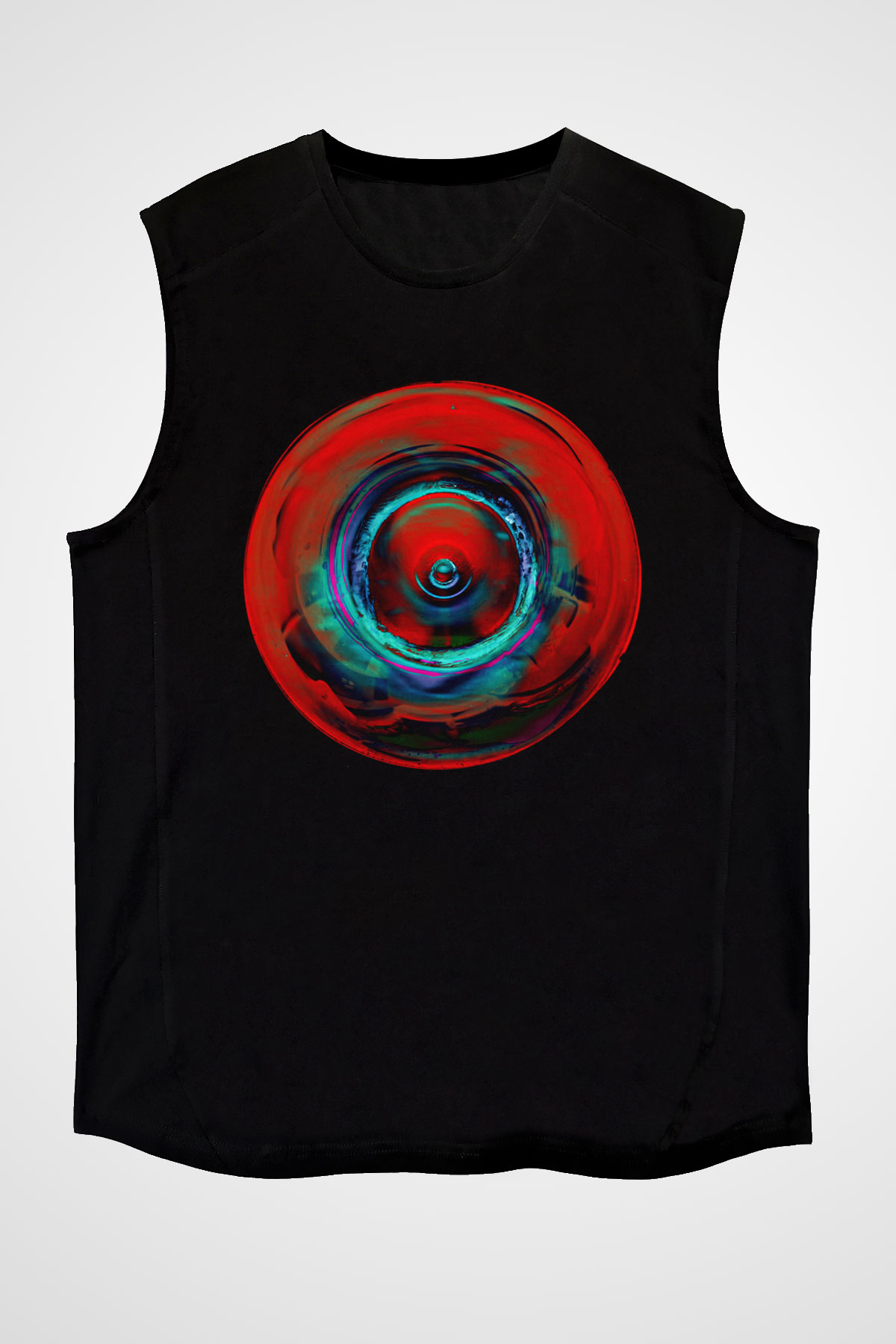 Alan Persons Project Baskılı Unisex Siyah Kolsuz Tişört - Tshirt