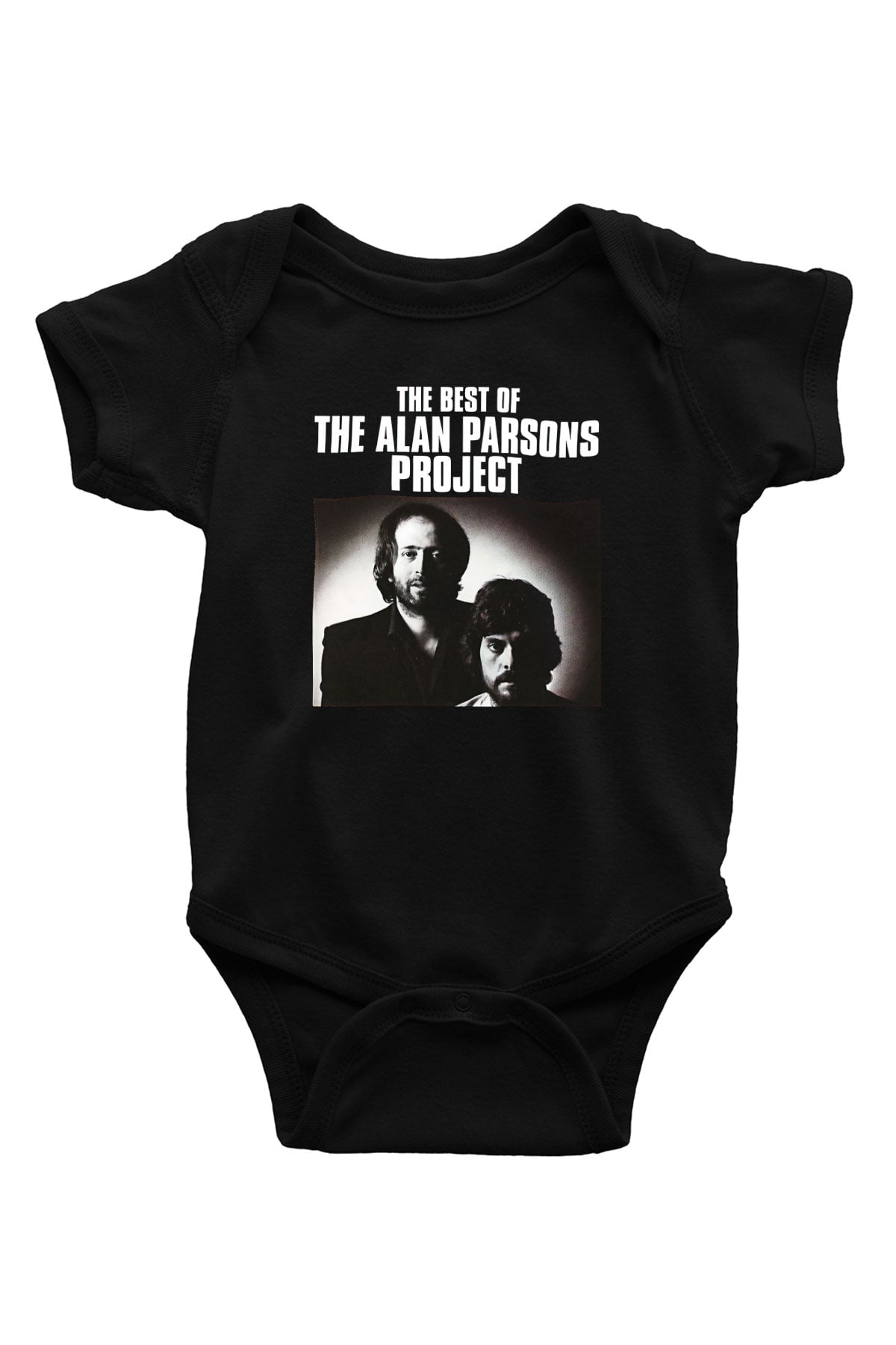 Alan Persons Project Baskılı Unisex Siyah Bebek Body - Zıbın